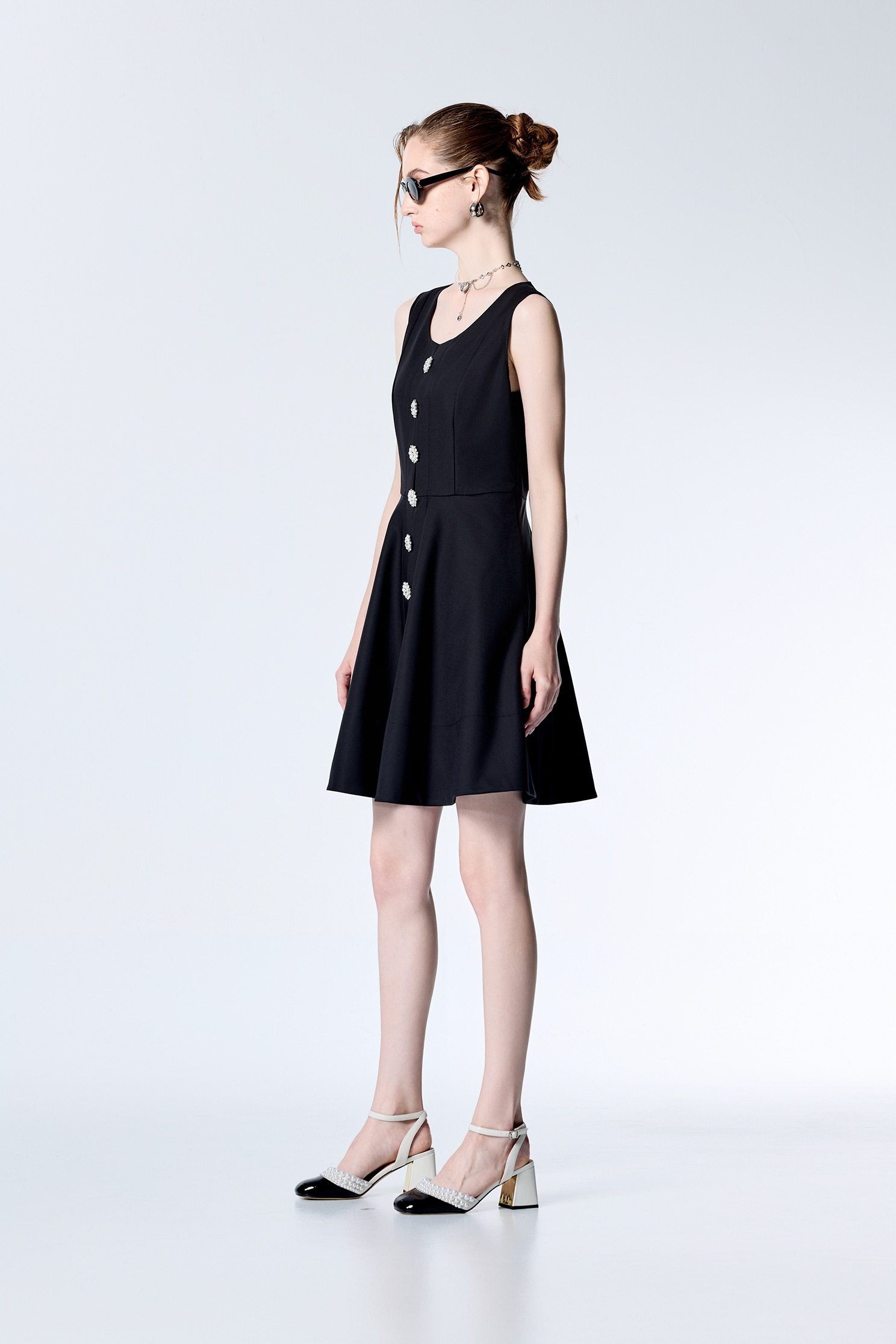 Classic Sleeveless DressClassic Sleeveless Dress,Dresses,Season (SS) Look,pearl