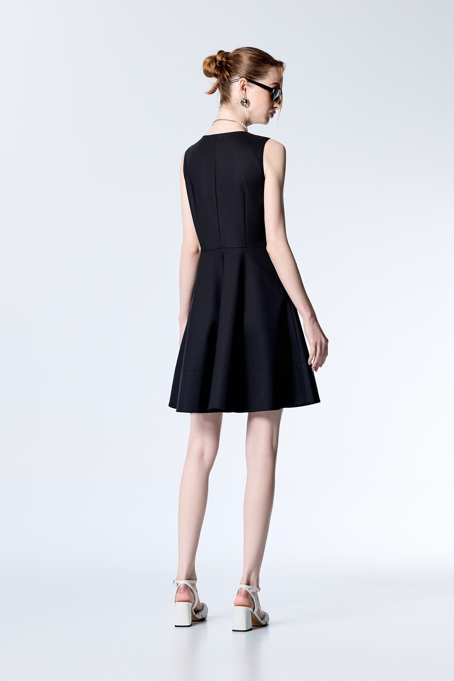 Classic Sleeveless DressClassic Sleeveless Dress,Dresses,Season (SS) Look,pearl