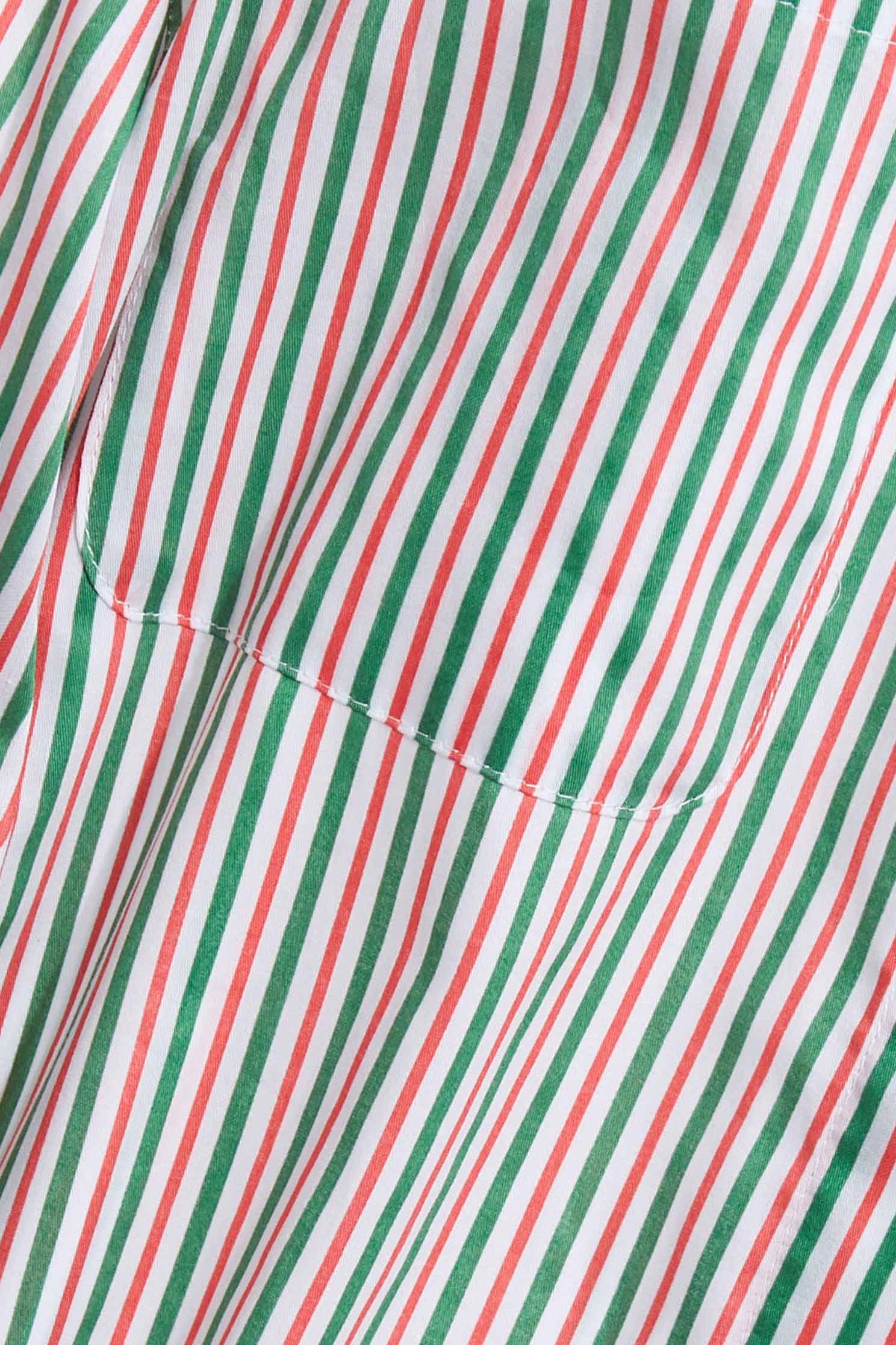 Red & Green Pinstripe Shirt DressColored striped shirt long dress,Dresses,Queen,Season (SS) Look,Stripe,iROO LIVE,Belts,Blouses,Maxi dresses,Long shirts