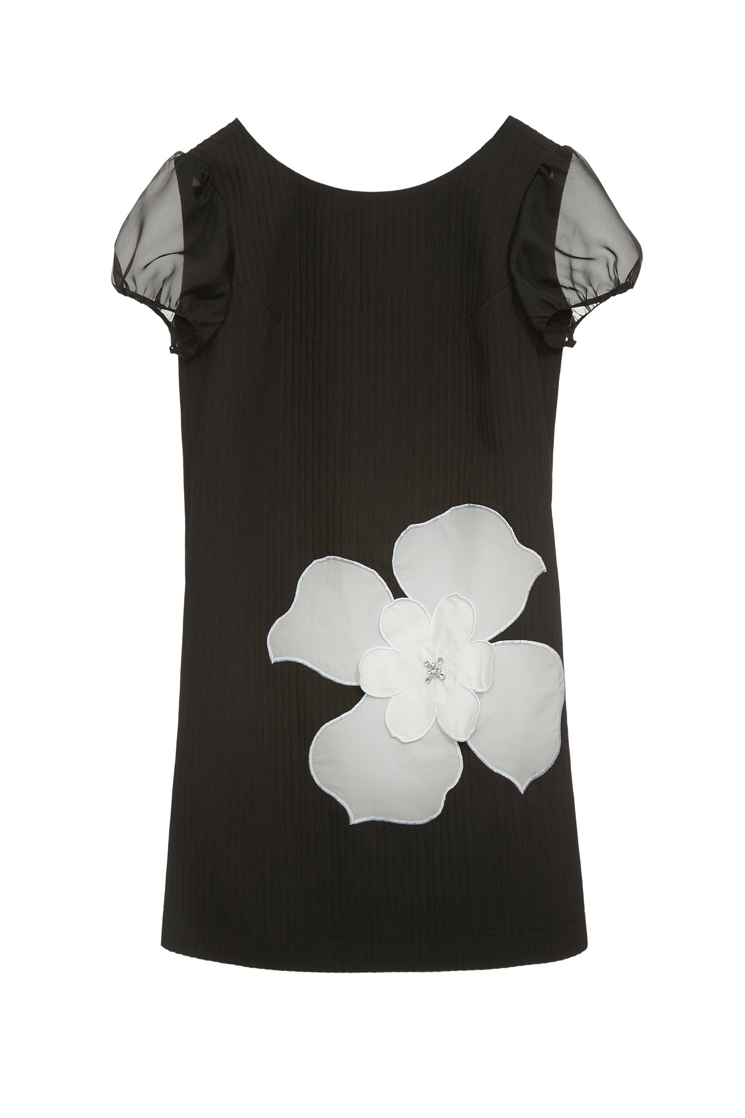 Contrast Floral Detail Short DressContrast Floral Detail Short Dress,Dresses,Season (SS) Look,blossoms