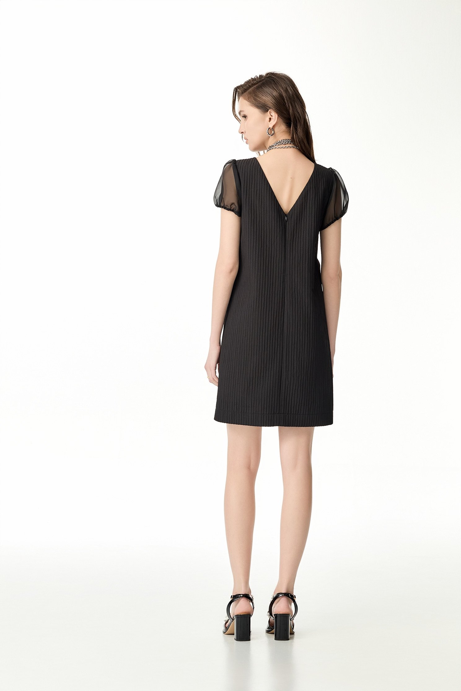 Contrast Floral Detail Short DressContrast Floral Detail Short Dress,Dresses,Season (SS) Look,blossoms