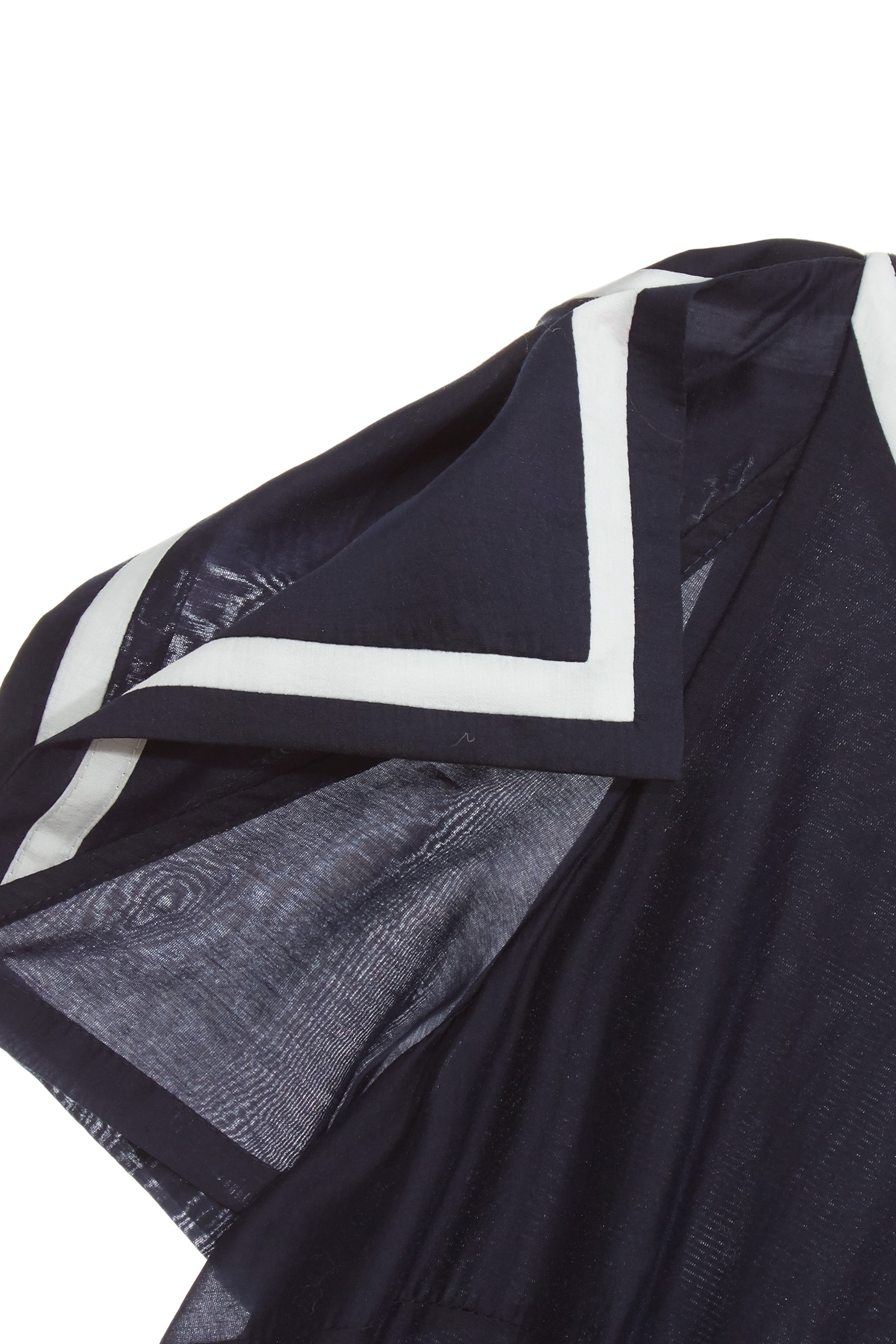 Contrst Trim Midnight Blue Midi DressContrst Trim Midnight Blue Midi Dress,Dresses,Season (SS) Look