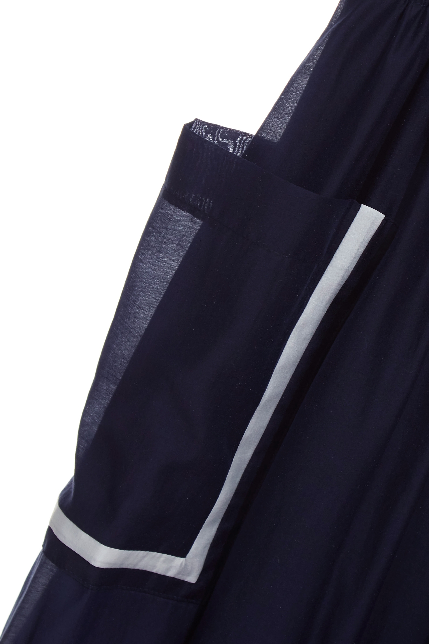 Contrst Trim Midnight Blue Midi DressContrst Trim Midnight Blue Midi Dress,Dresses,Season (SS) Look