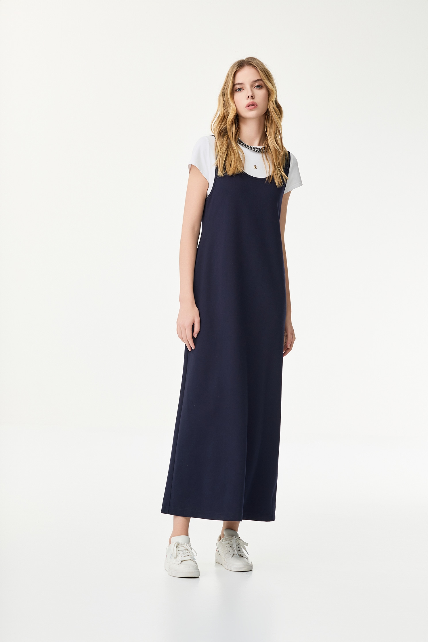 Two Piece Tee Maxi DressTwo Piece Tee Maxi Dress,Dresses,Season (SS) Look,sleeveless tops,Maxi dresses