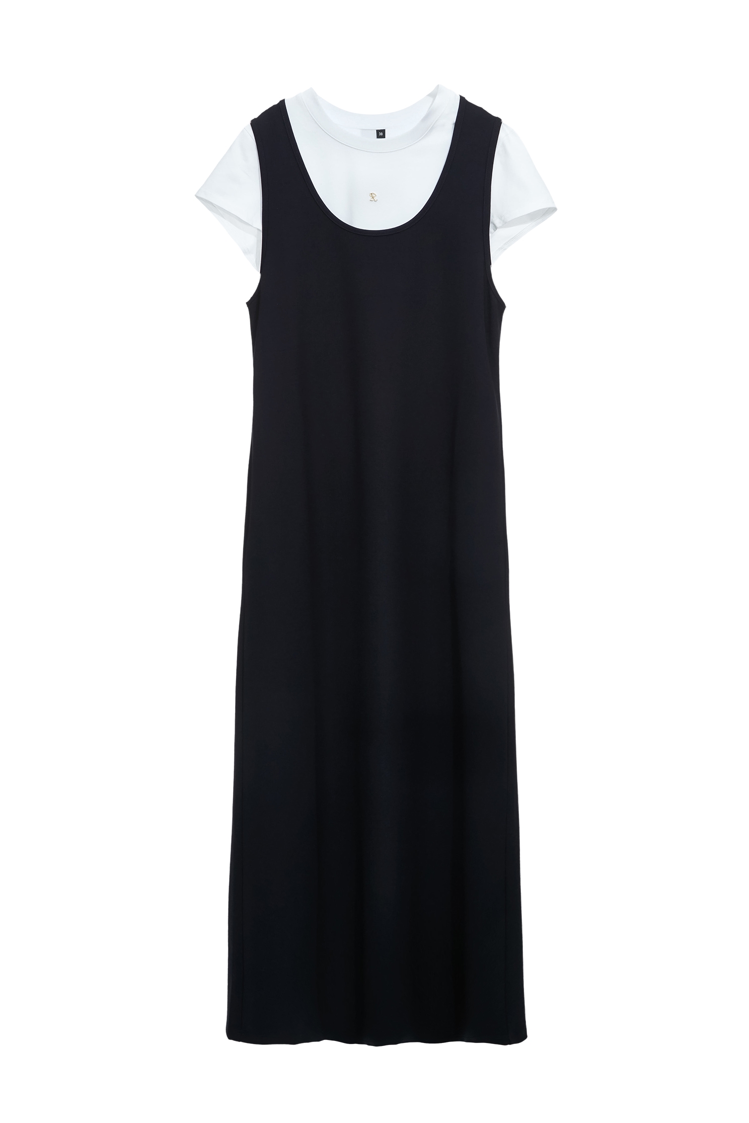Two Piece Tee Maxi DressTwo Piece Tee Maxi Dress,Dresses,Season (SS) Look,sleeveless tops,Maxi dresses