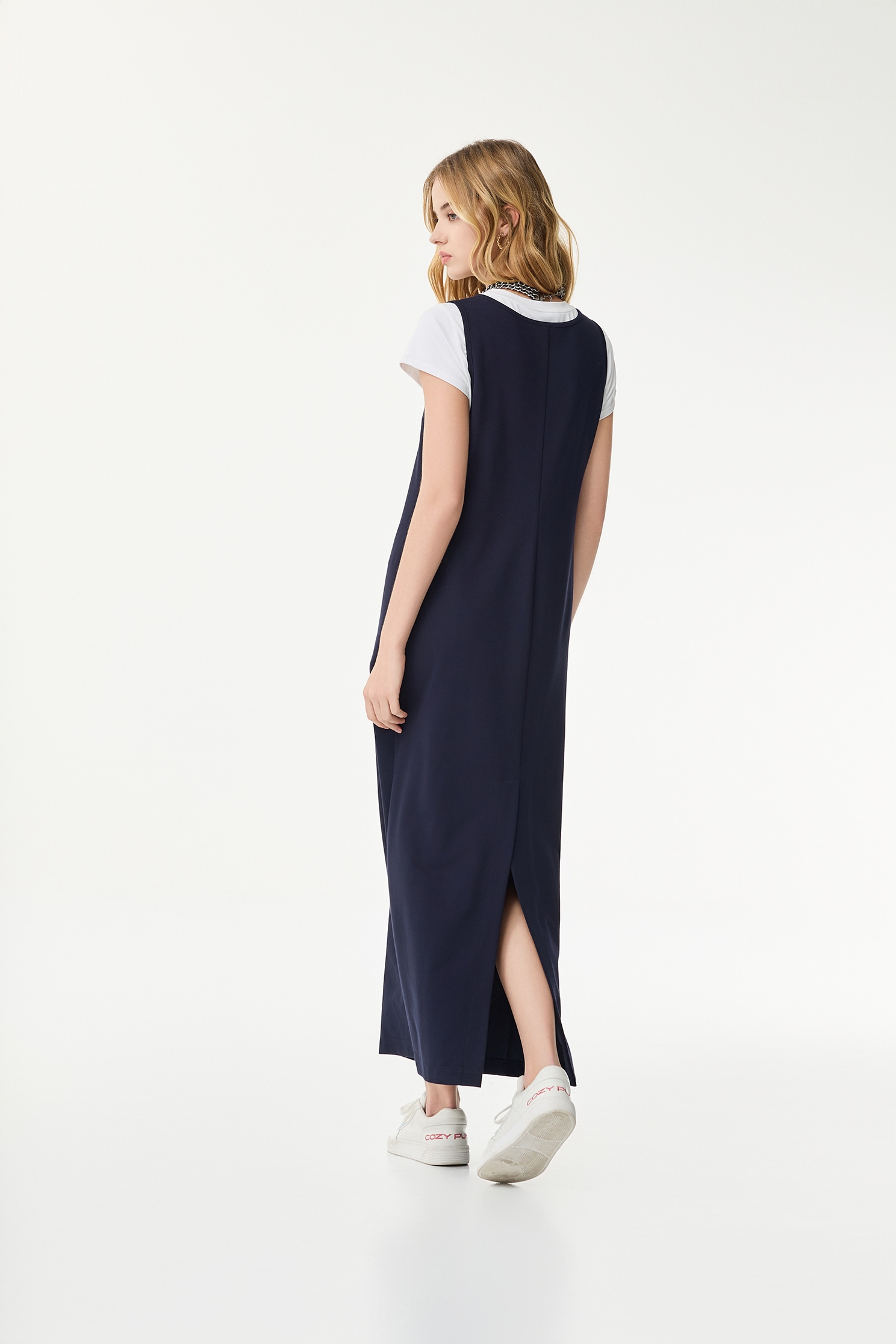 Two Piece Tee Maxi DressTwo Piece Tee Maxi Dress,Dresses,Season (SS) Look,sleeveless tops,Maxi dresses