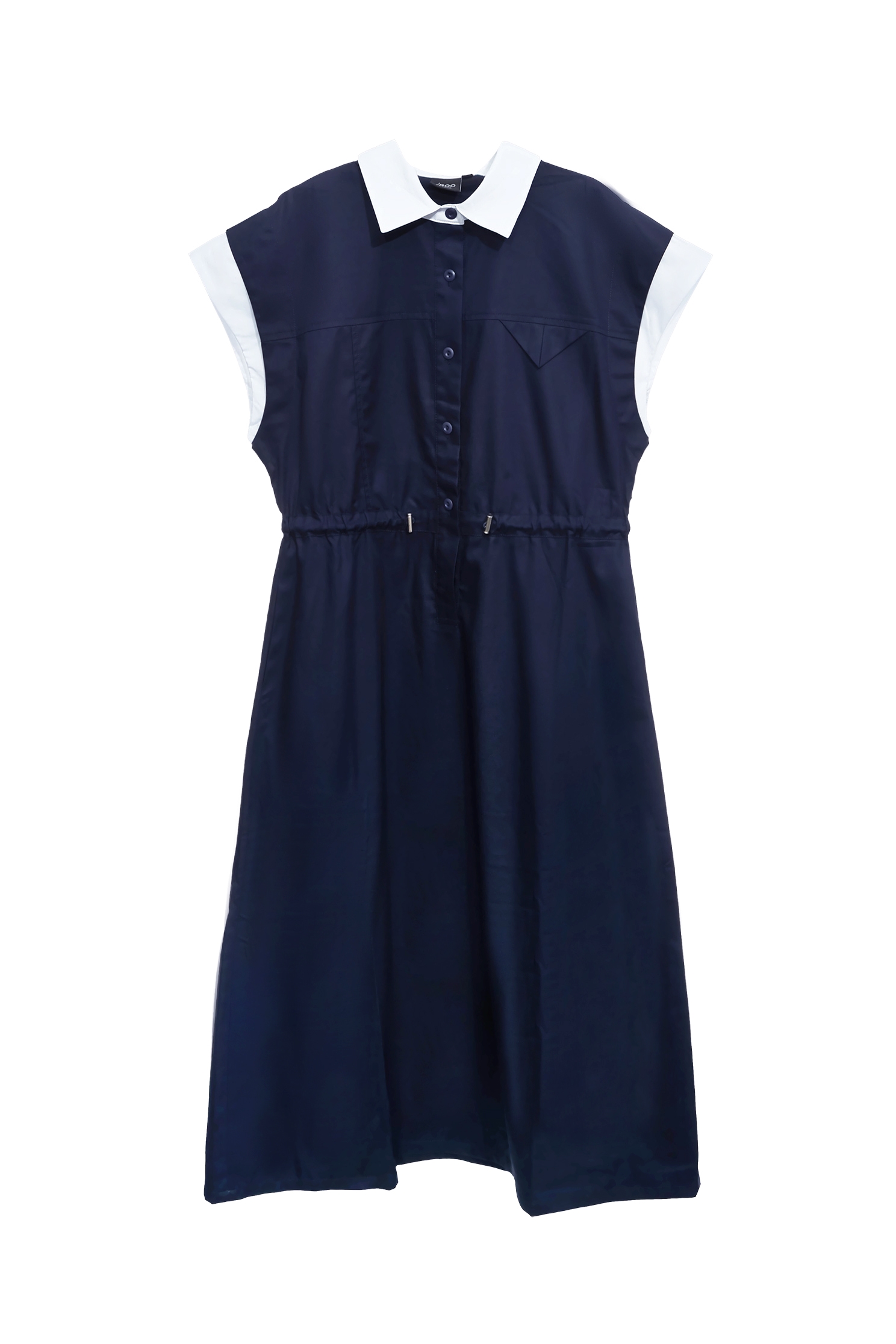 Drawstring Waist Shirt DressDrawstring Waist Shirt Dress,Dresses,Shirt dresses,Season (SS) Look,Blouses