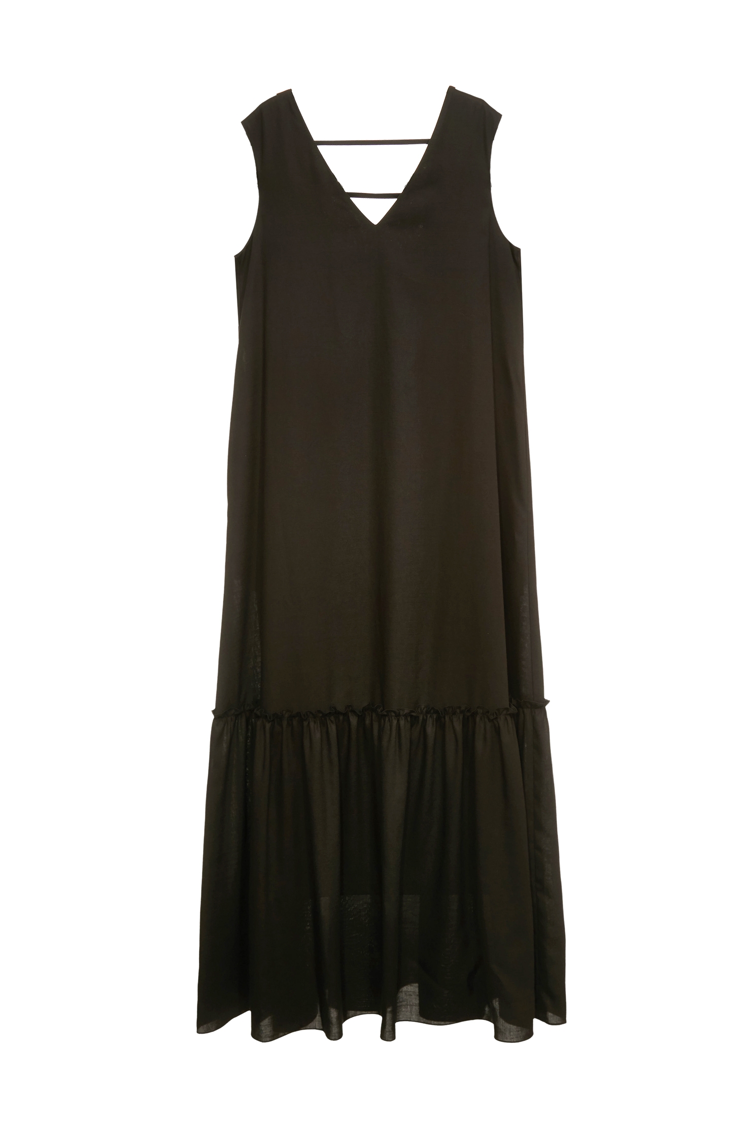 Sleeveless Linen Maxi DressSleeveless Linen Maxi Dress,V-neck dresses,Dresses,Season (SS) Look,Maxi dresses,Black dresses