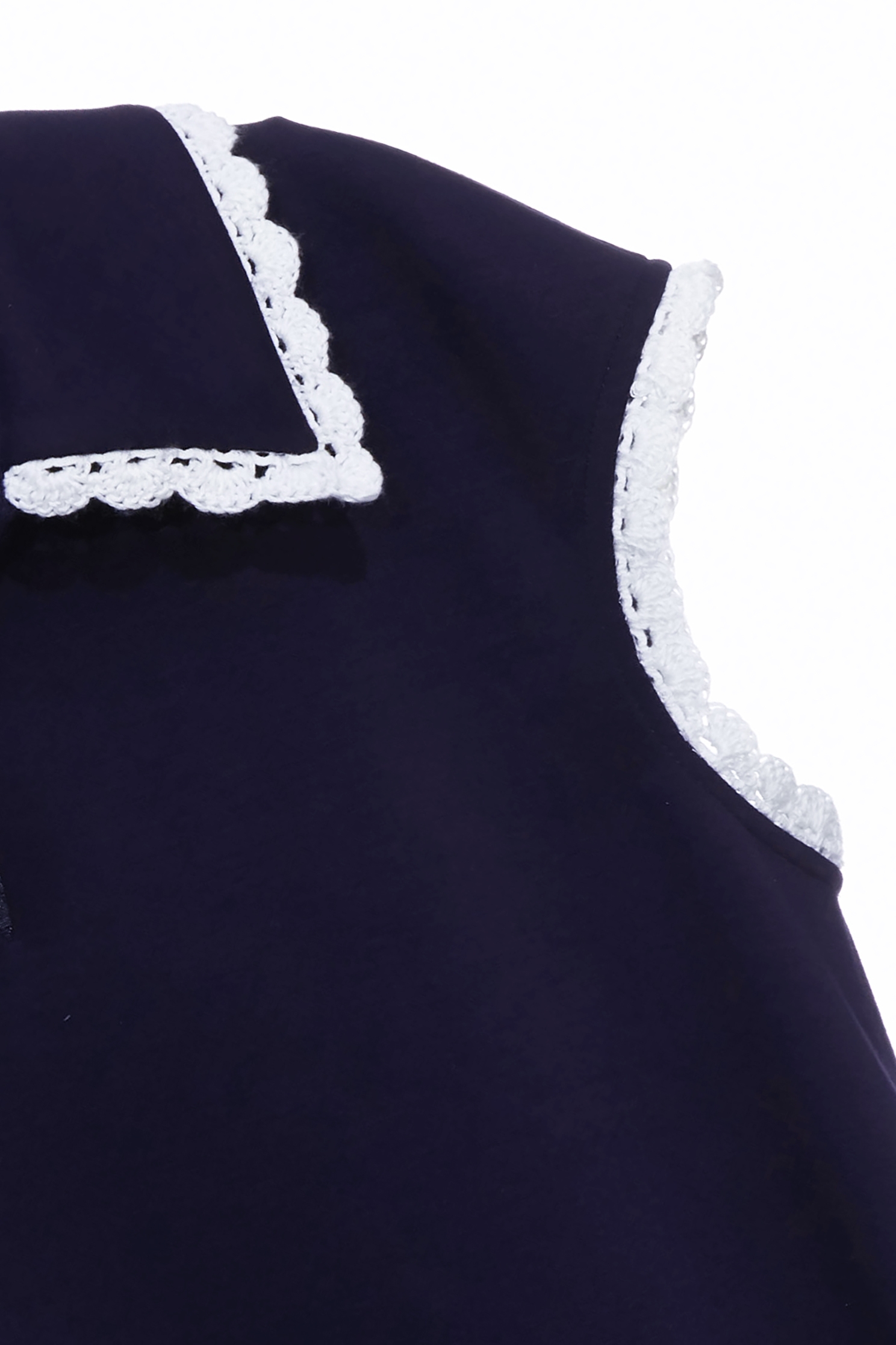 Scallop Lace Trim Detail Contrast DressScallop Lace Trim Detail Contrast Dress,Dresses,Season (SS) Look,Lace