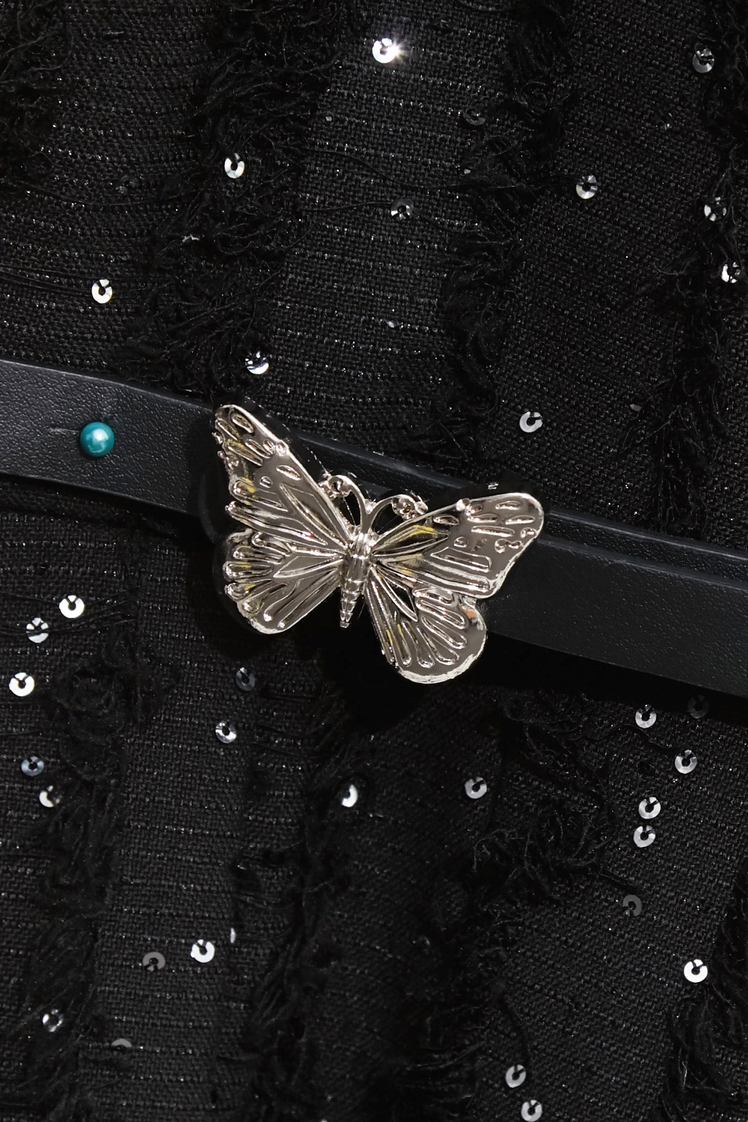 V-neck Sequin Sleeveless DressV-neck Sequin Sleeveless Dress,Dresses,Season (SS) Look,Black dresses