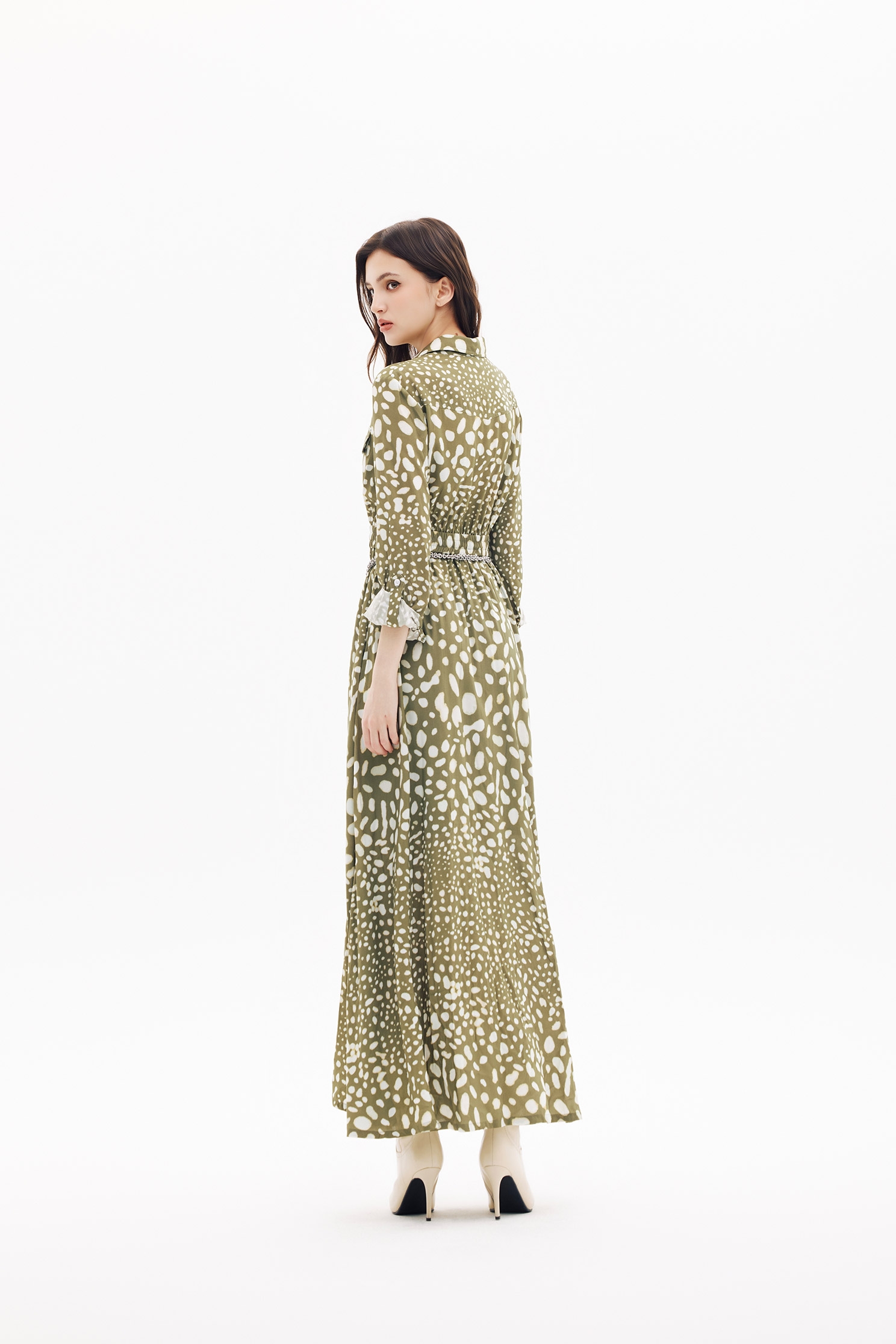 Animal Spots Print Maxi DressAnimal Spots Print Maxi Dress,Dresses,Season (SS) Look
