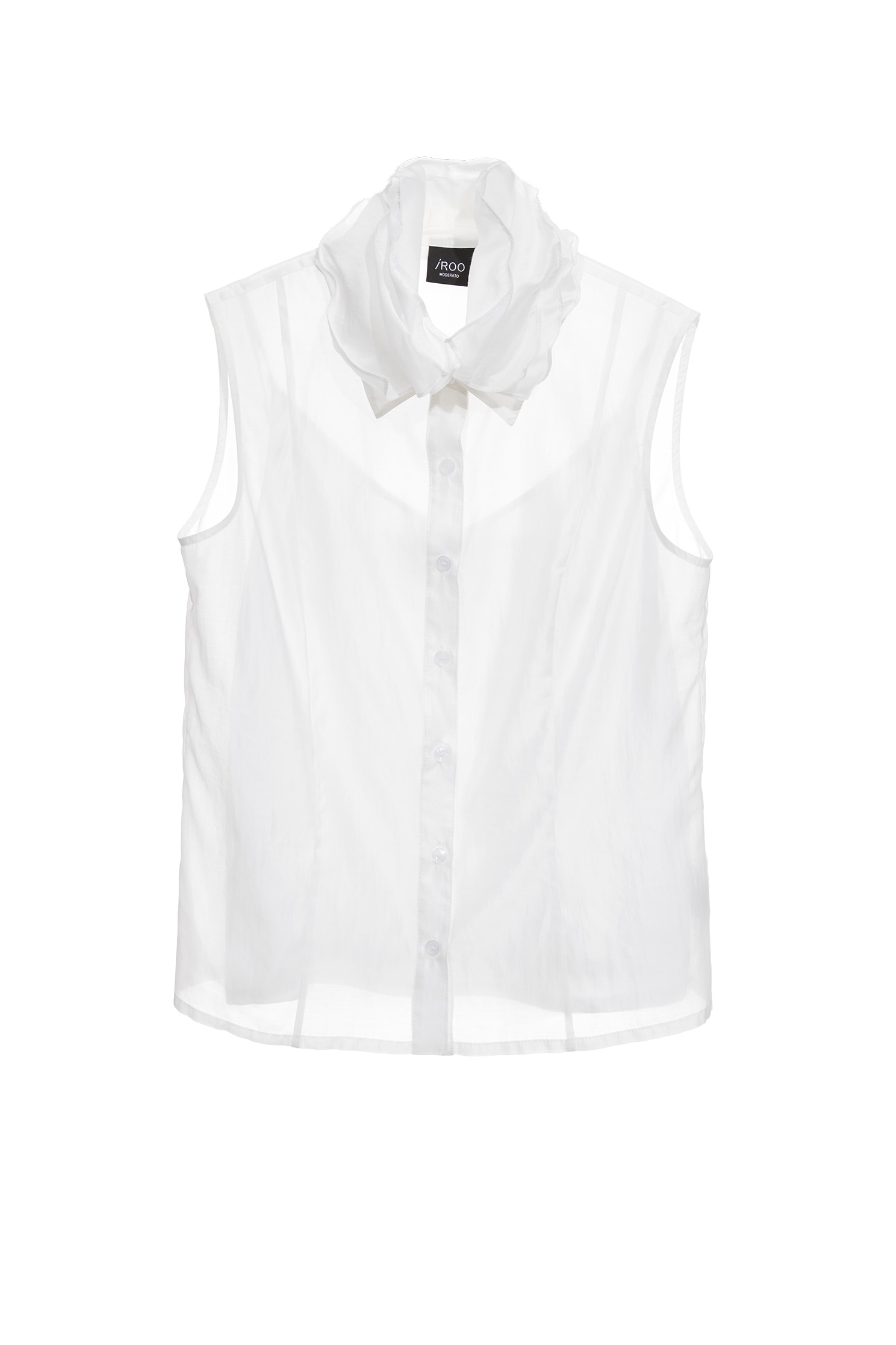 Layered Collar Button Front VestLayered Collar Button Front Vest,sleeveless tops,Under shirts,Season (SS) Look,White tops,sleeveless tops