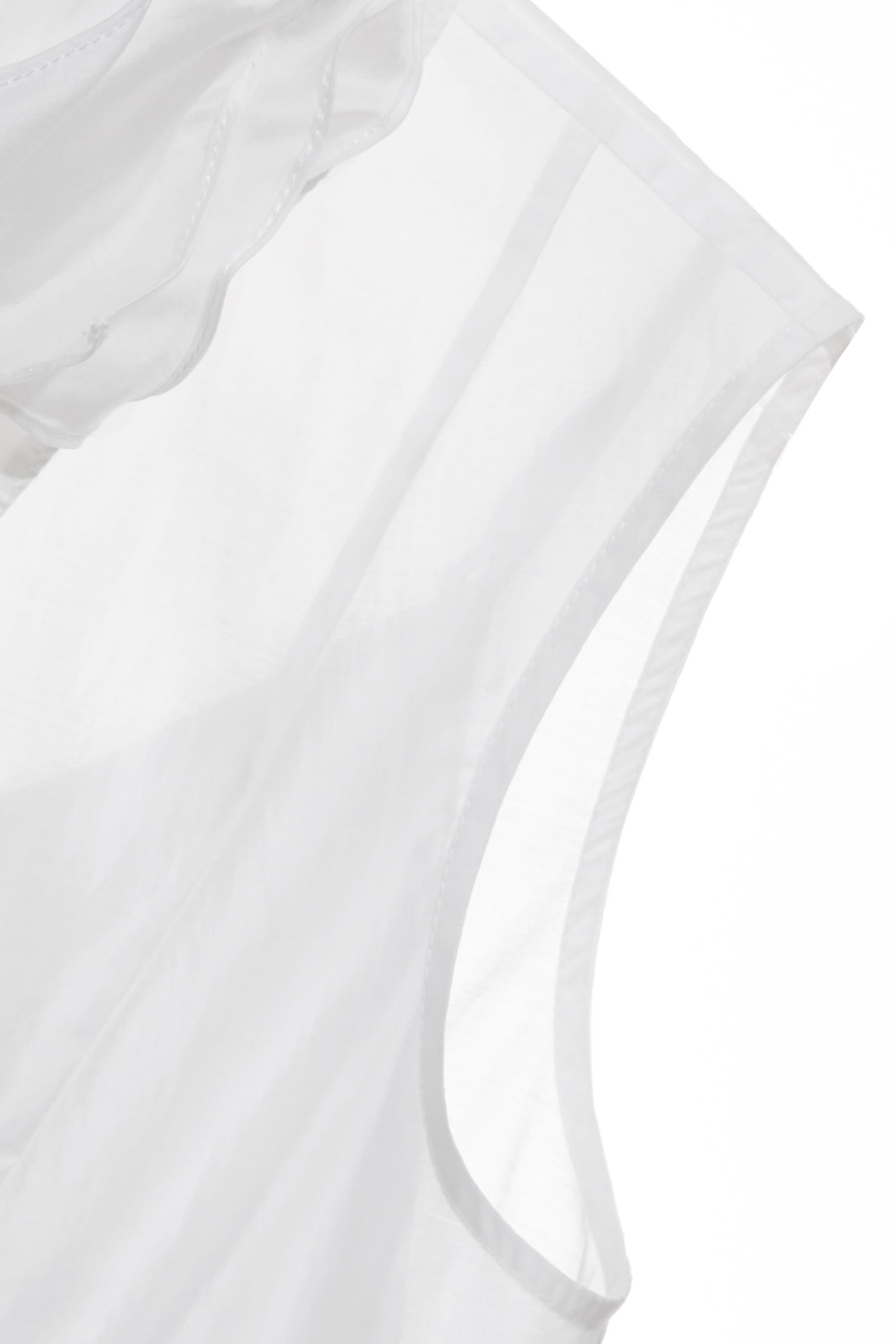 Layered Collar Button Front VestLayered Collar Button Front Vest,sleeveless tops,Under shirts,Season (SS) Look,White tops,sleeveless tops