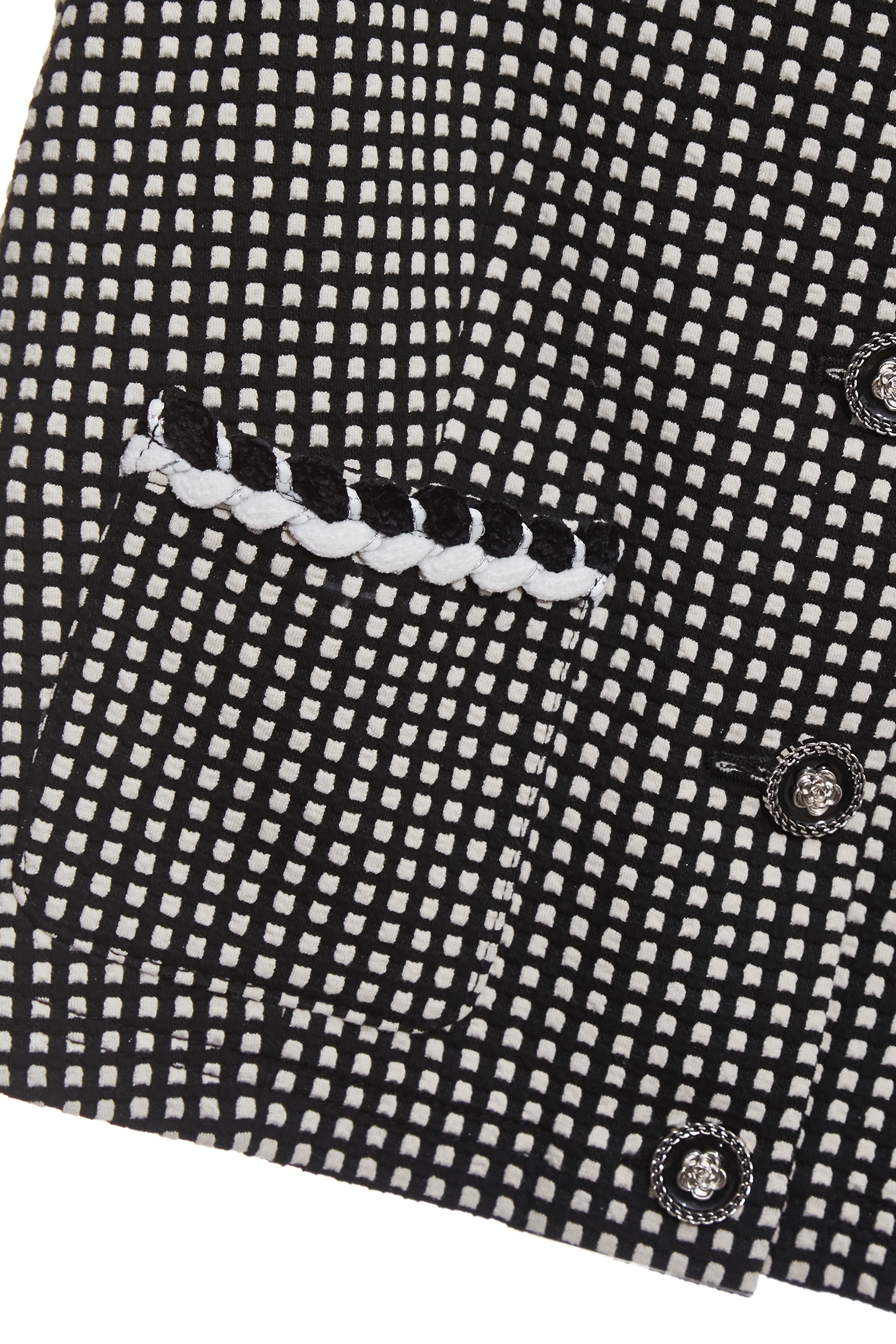 Braided Trim Detail Plaid VestBraided Trim Detail Plaid Vest,Jackets,sleeveless tops,Outerwear,Season (SS) Look,sleeveless tops