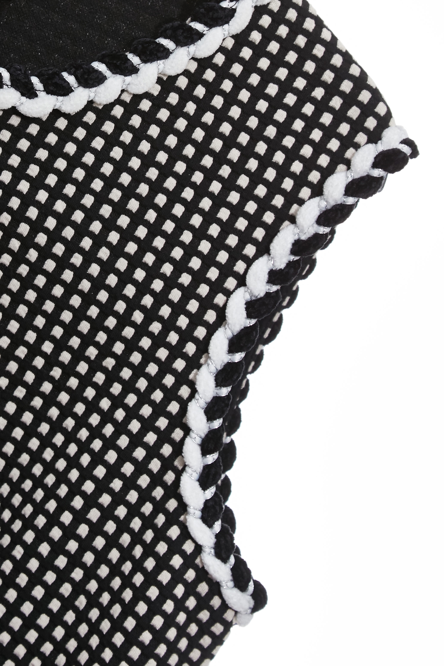 Braided Trim Detail Plaid VestBraided Trim Detail Plaid Vest,Jackets,sleeveless tops,Outerwear,Season (SS) Look,sleeveless tops