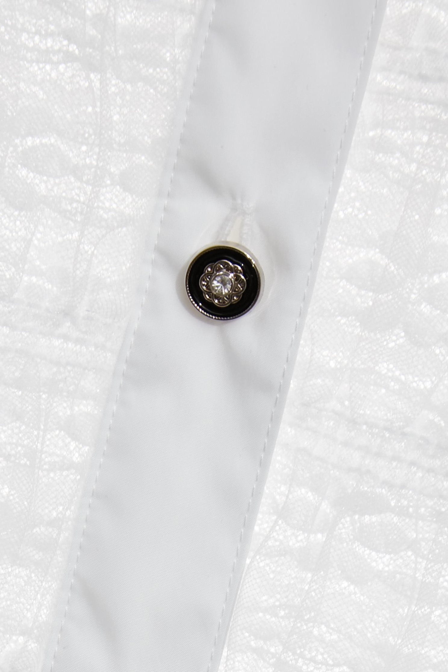 Button Front Floral Detail Mesh VestButton Front Floral Detail Mesh Vest,sleeveless tops,Season (SS) Look,White tops,sleeveless tops