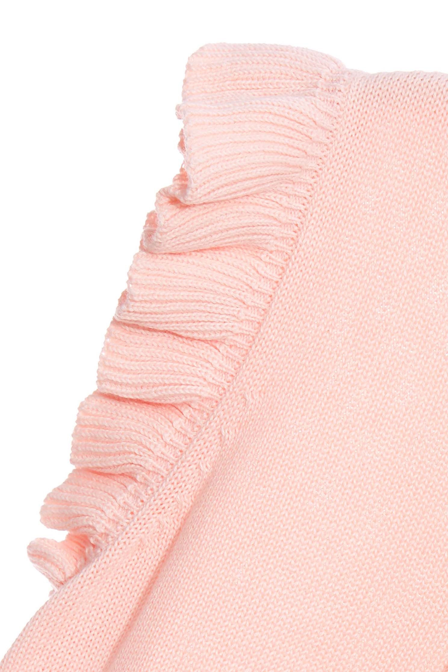 Pink Turtle Neck Knit Vest With R Logoknitted top with letter,sleeveless tops,Tops,Season (AW) Look,Pink,Knitted,Knitted tops