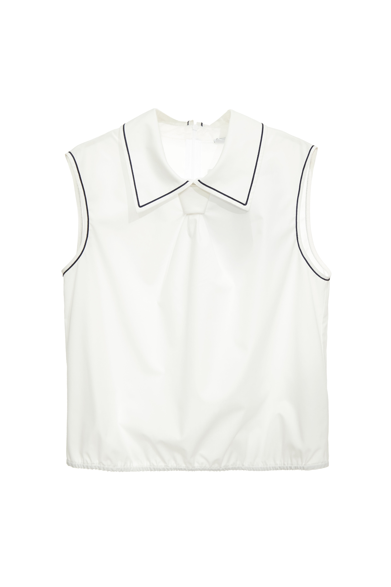 Necktie Knot Detail VestNecktie Knot Detail Vest,sleeveless tops,Office Looks,Tops,Season (SS) Look