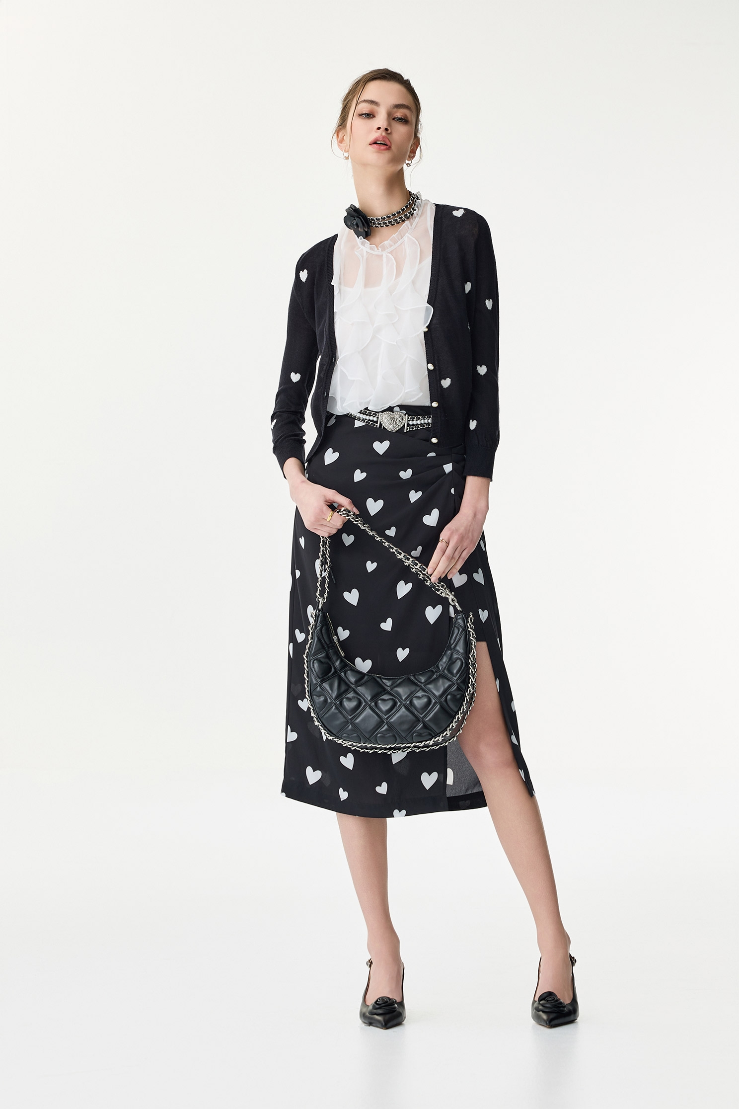 Front Ruffle Organza VestFront Ruffle Organza Vest,sleeveless tops,Under shirts,Season (SS) Look,White tops,sleeveless tops