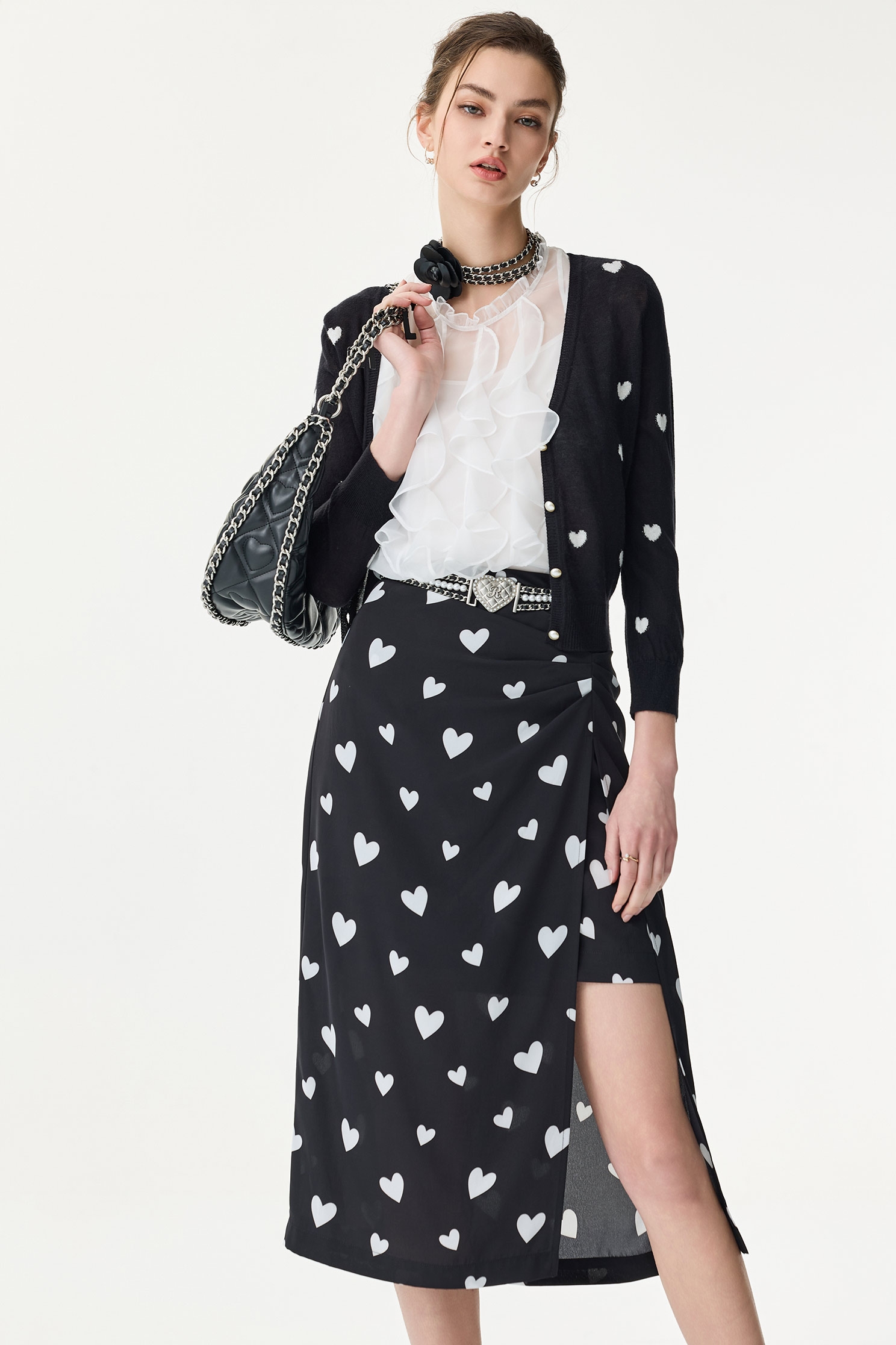 Front Ruffle Organza VestFront Ruffle Organza Vest,sleeveless tops,Under shirts,Season (SS) Look,White tops,sleeveless tops