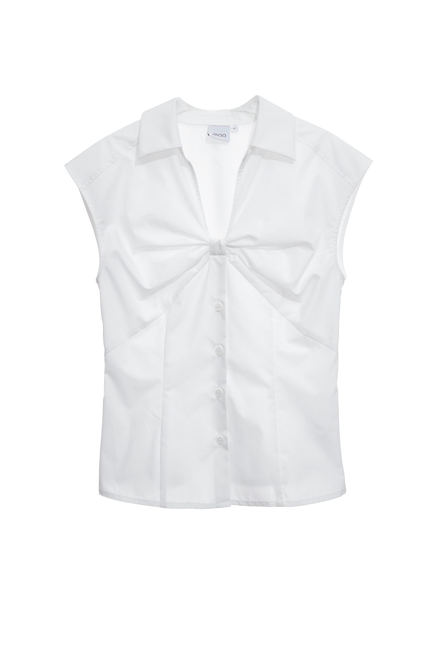 Front Knot Detail Collar VestFront Knot Detail Collar Vest,sleeveless tops,Tops,Season (SS) Look,White tops,sleeveless tops,bows