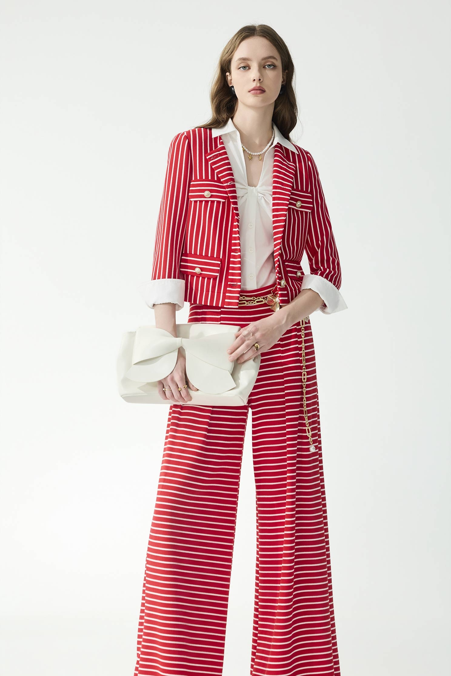 Front Knot Detail Collar VestFront Knot Detail Collar Vest,sleeveless tops,Tops,Season (SS) Look,White tops,sleeveless tops,bows