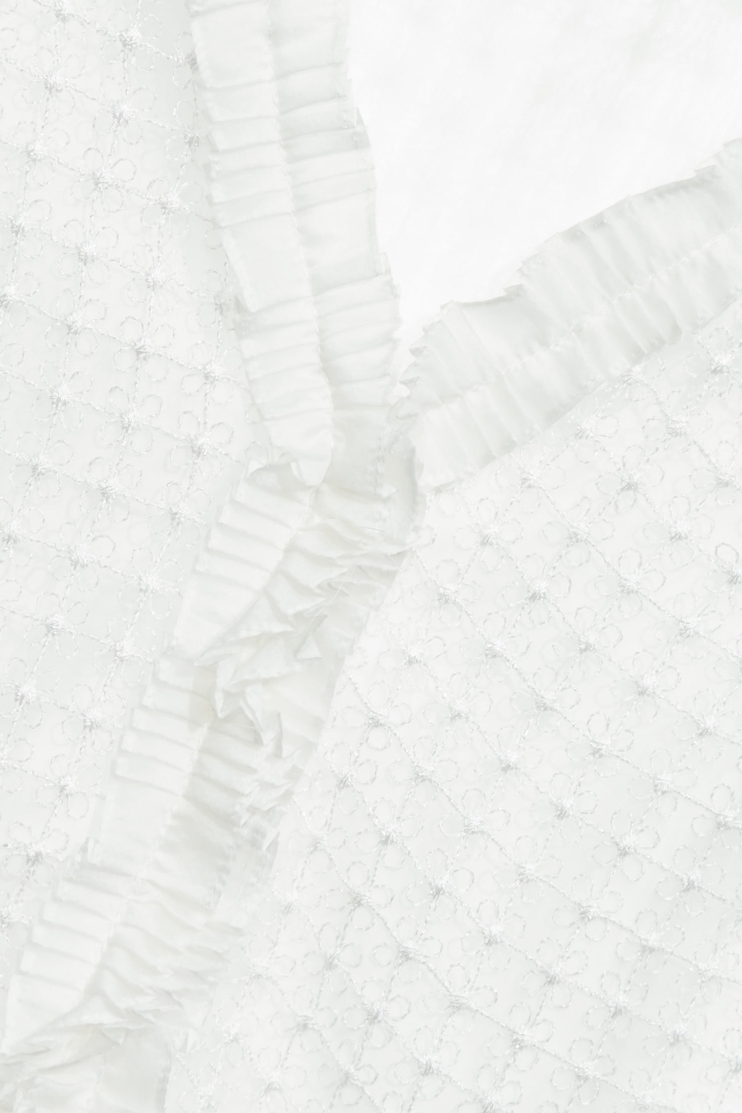 Pleated Ruffle Detail Lace VestPleated Ruffle Detail Lace Vest,sleeveless tops,Tops,Season (SS) Look,White tops,sleeveless tops,Lace,Urban Fashion