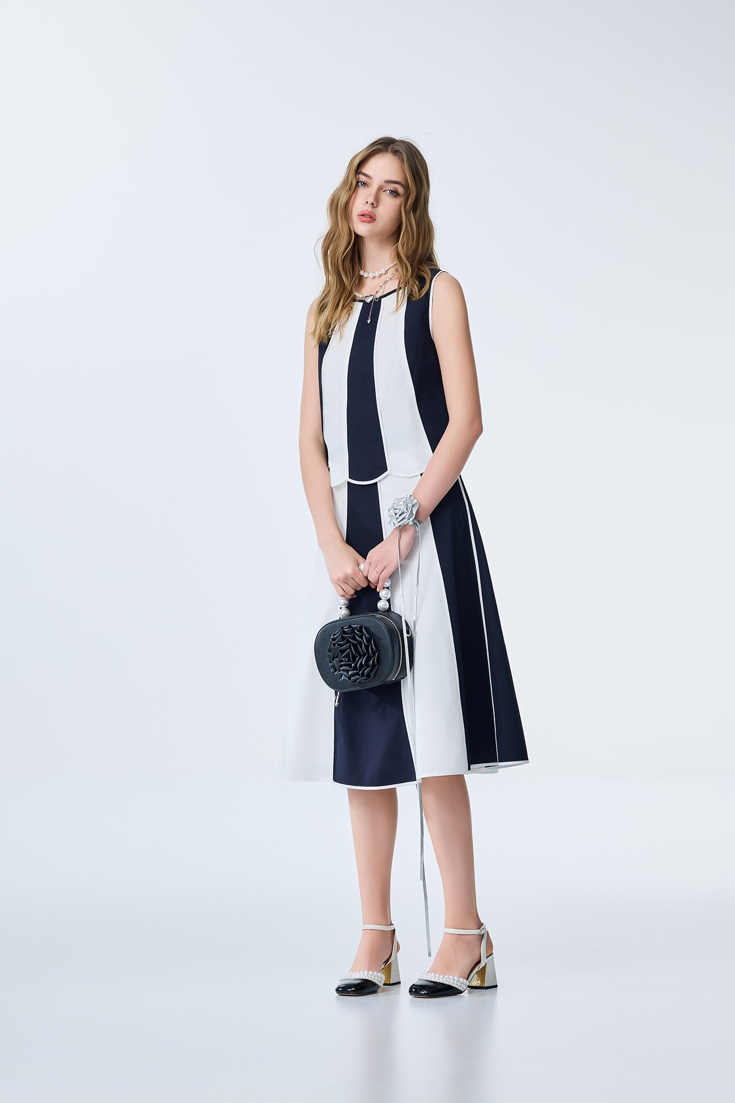 Colour Block Scallop Trim VestColour Block Scallop Trim Vest,sleeveless tops,Tops,Season (SS) Look,sleeveless tops,Urban Fashion