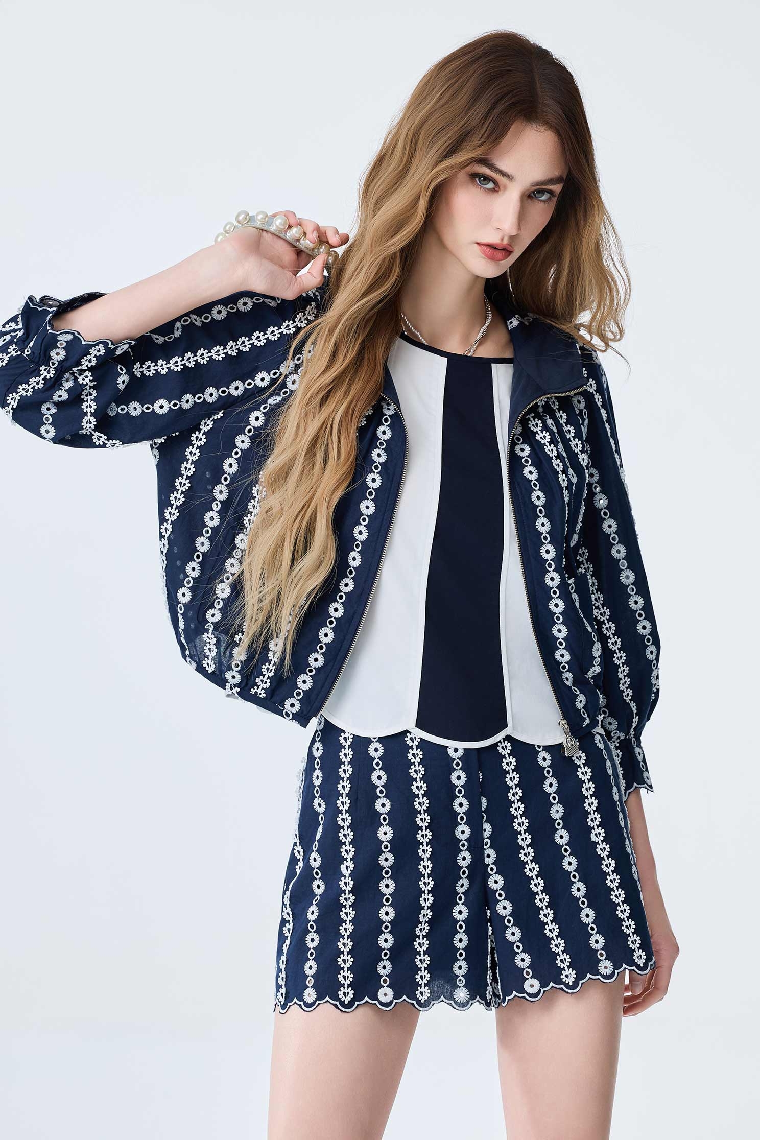 Colour Block Scallop Trim VestColour Block Scallop Trim Vest,sleeveless tops,Tops,Season (SS) Look,sleeveless tops,Urban Fashion