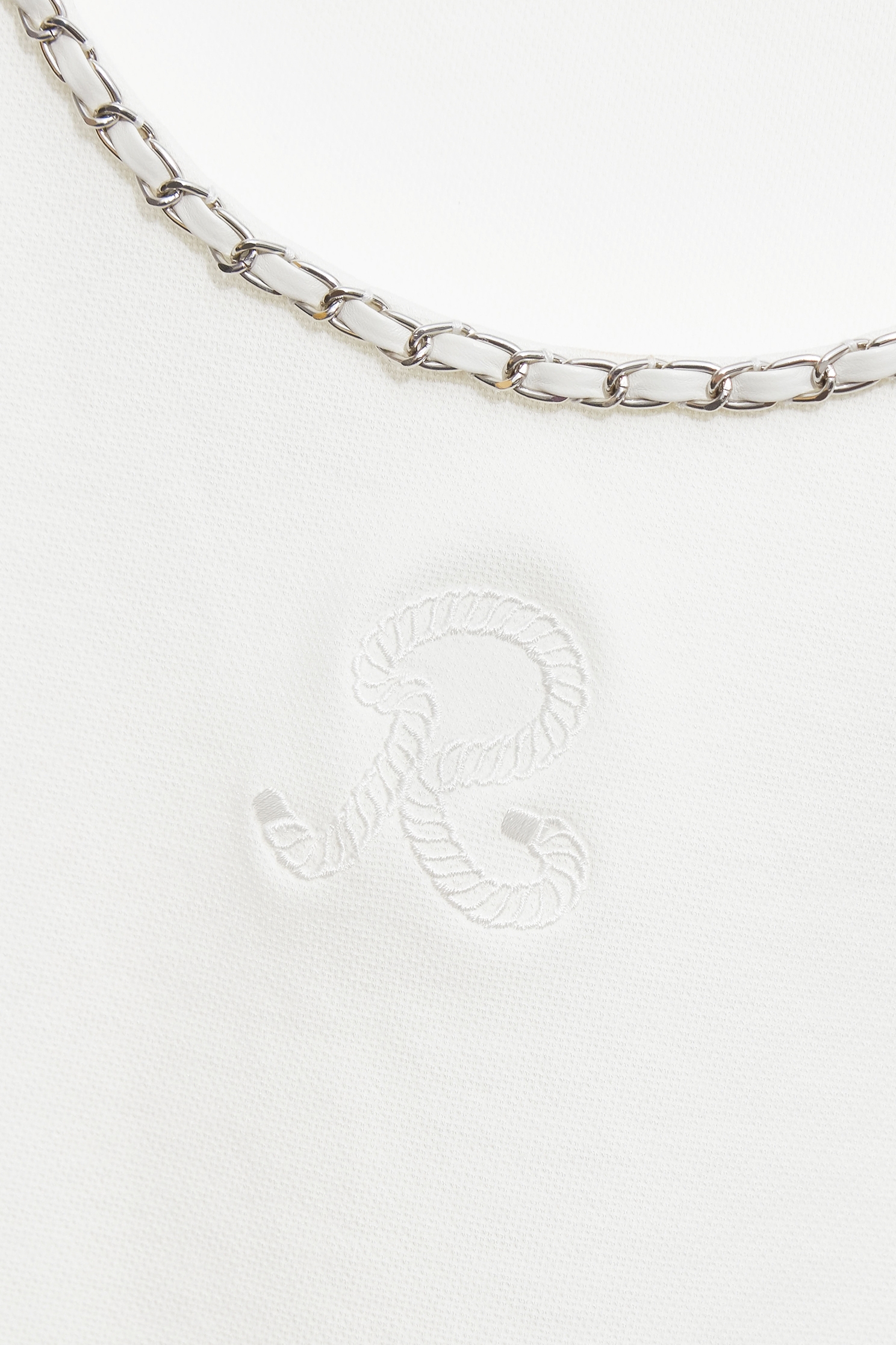 Chain Accessory Trim Detail Tank TopChain Accessory Trim Detail Tank Top,sleeveless tops,Season (SS) Look,White tops,Embroidered,sleeveless tops,Urban Fashion
