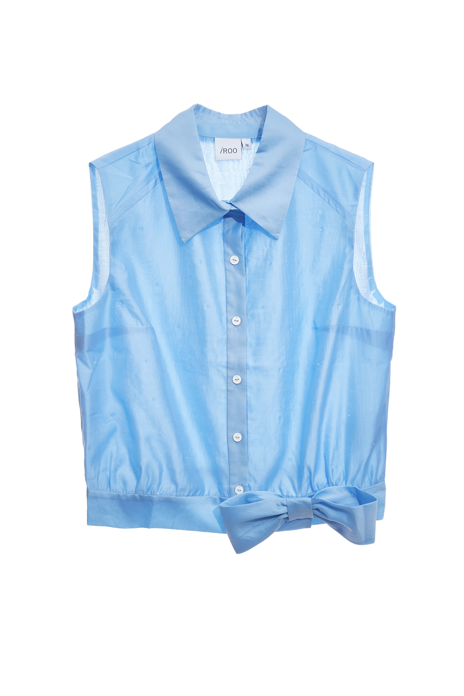 Beaded Detail Button Front VestBeaded Detail Button Front Vest,sleeveless tops,Tops,Season (SS) Look,sleeveless tops,bows