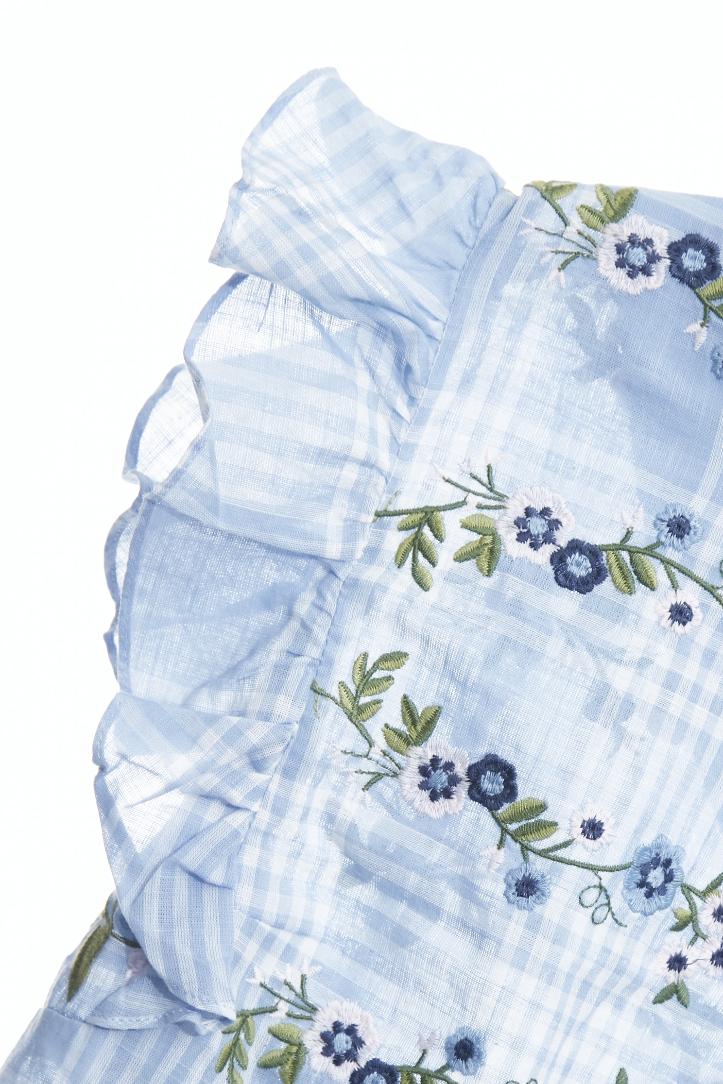 Floral Embroidery Checkered VestFloral Embroidery Checkered Vest,sleeveless tops,Tops,Embroidered,Season (SS) Look,Plaid,Embroidered,sleeveless tops