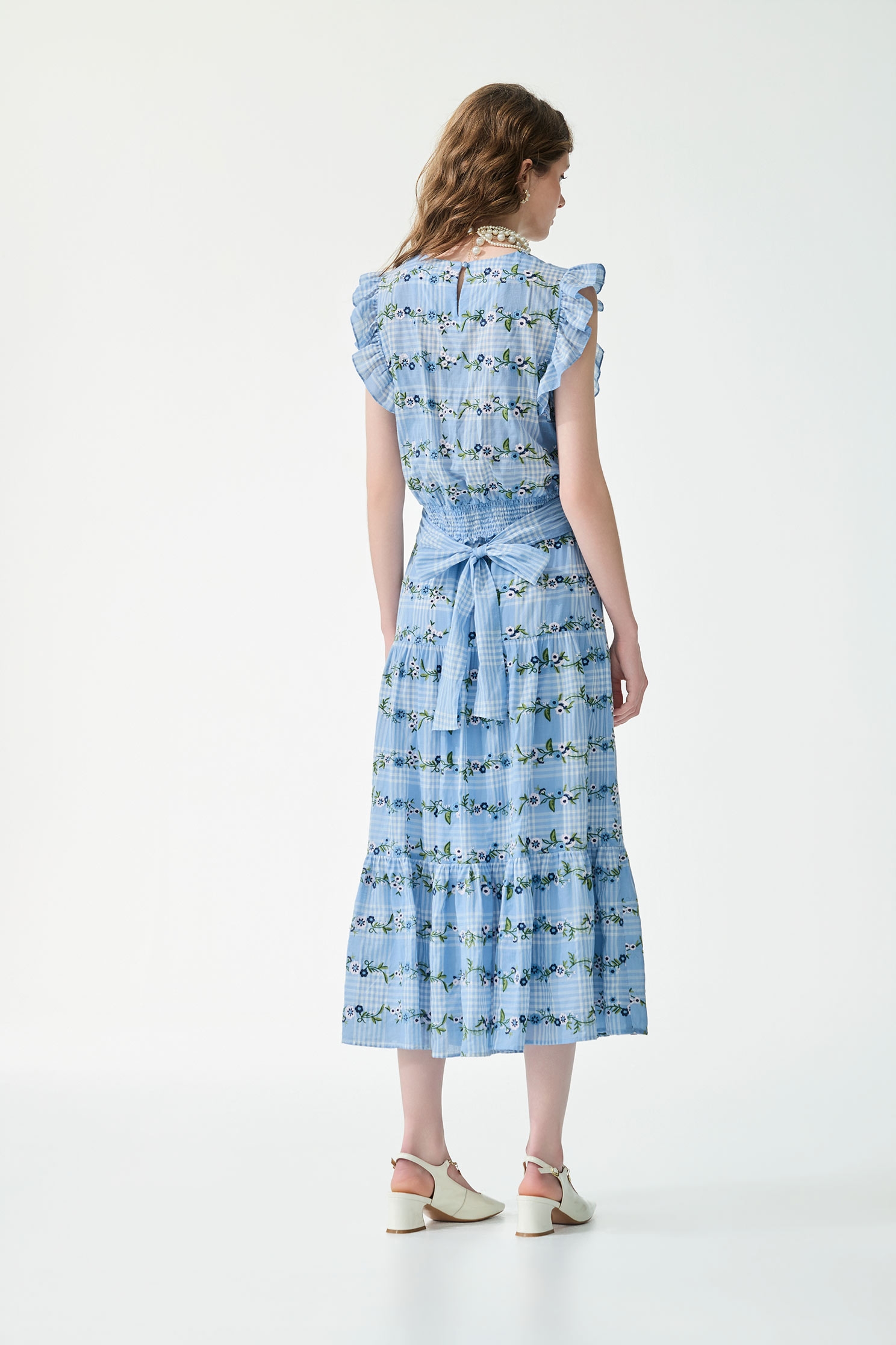 Floral Embroidery Checkered VestFloral Embroidery Checkered Vest,sleeveless tops,Tops,Embroidered,Season (SS) Look,Plaid,Embroidered,sleeveless tops