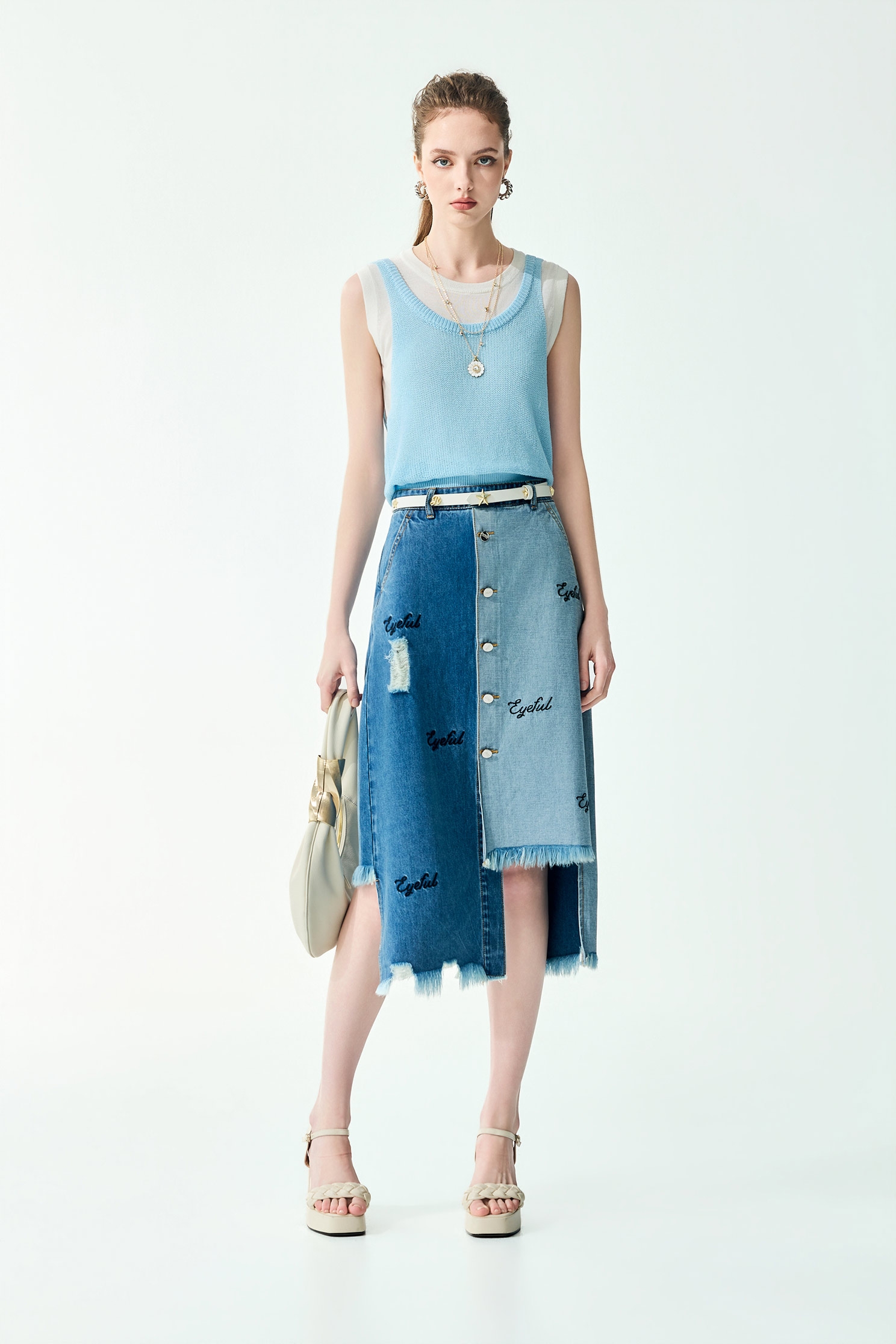 Two Piece Casual Knit Vest,sleeveless tops,Tops,Season (SS) Look,sleeveless tops,Knitted,Knitted tops