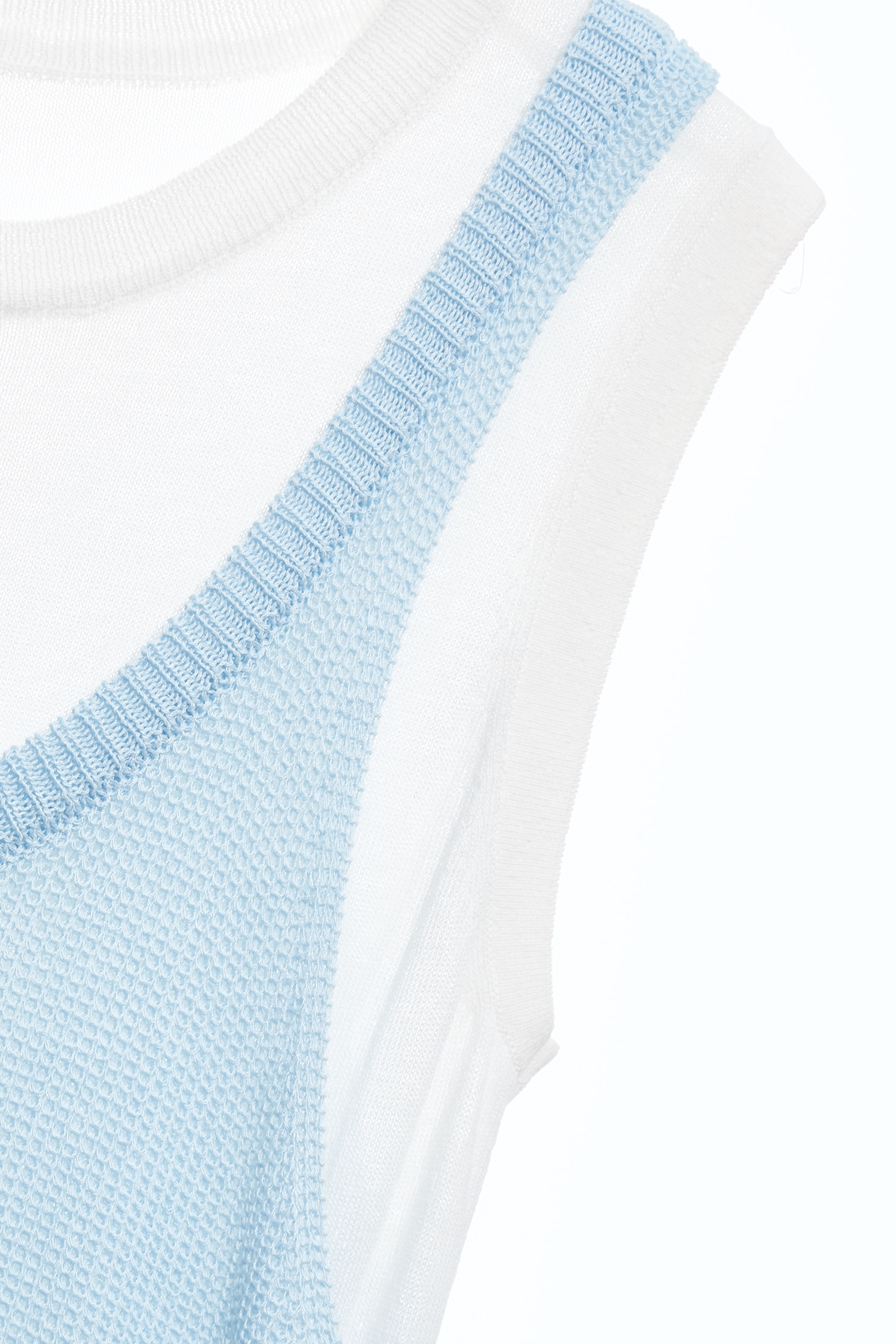 Two Piece Casual Knit Vest,sleeveless tops,Tops,Season (SS) Look,sleeveless tops,Knitted,Knitted tops