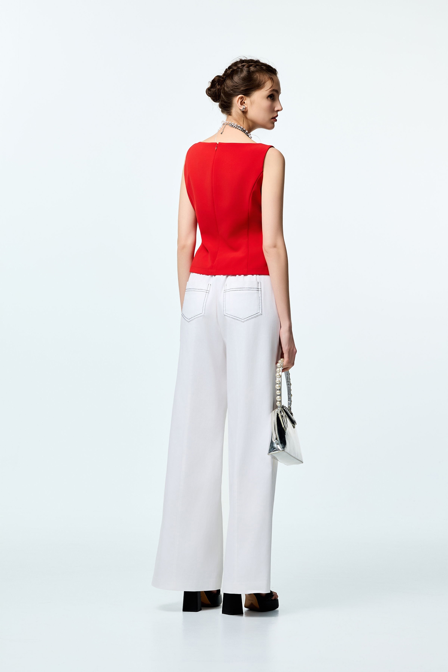 Chilli Red Fitted VestChilli Red Fitted Vest,sleeveless tops,Tops,Season (SS) Look,sleeveless tops,Urban Fashion