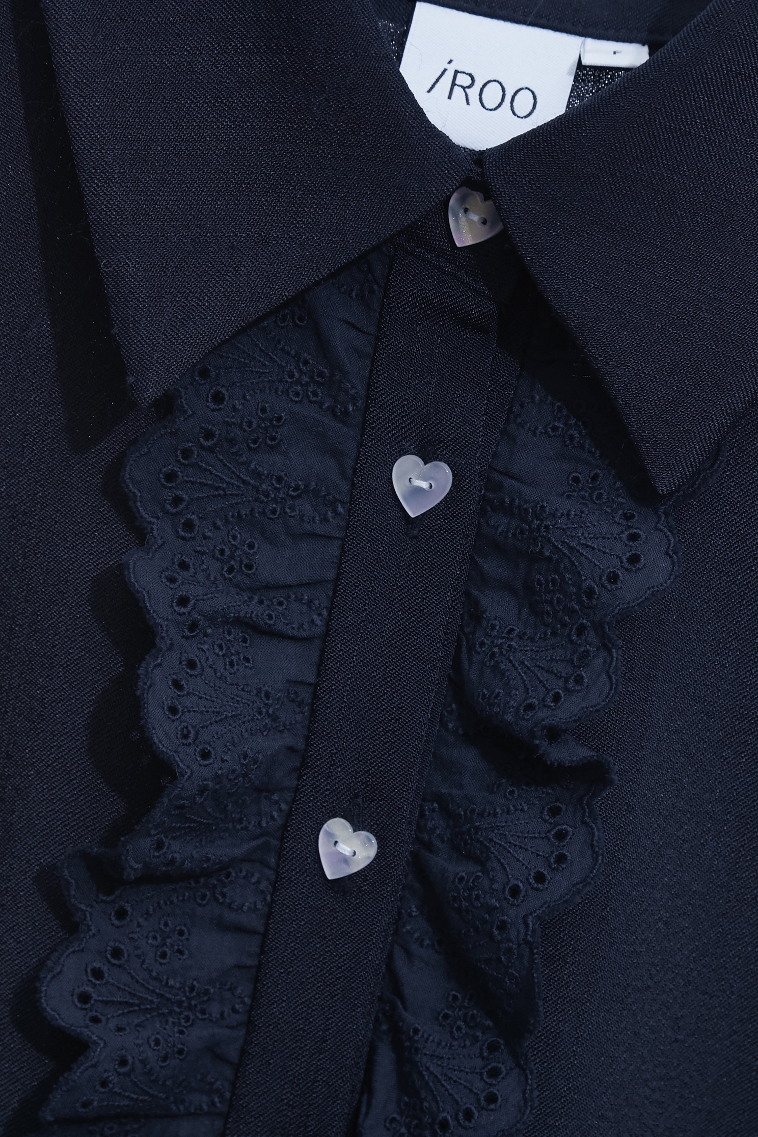 Ruffle Lace Detail Navy VestRuffle Lace Detail Navy Vest,sleeveless tops,Tops,Season (SS) Look,sleeveless tops,Lace