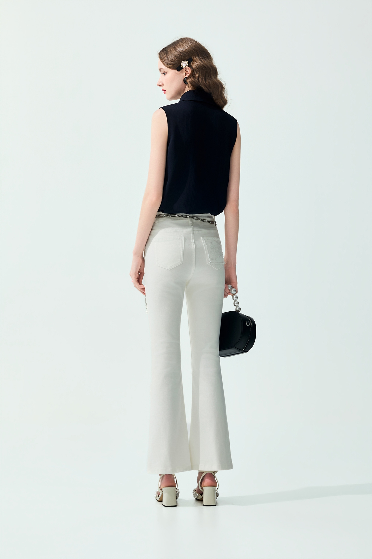 Ruffle Lace Detail Navy VestRuffle Lace Detail Navy Vest,sleeveless tops,Tops,Season (SS) Look,sleeveless tops,Lace