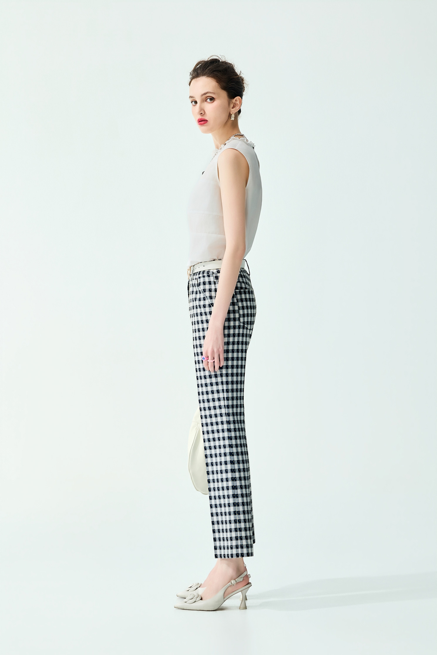 Patchwork Layered White VestPatchwork Layered White Vest,sleeveless tops,Tops,Season (SS) Look,White tops,sleeveless tops