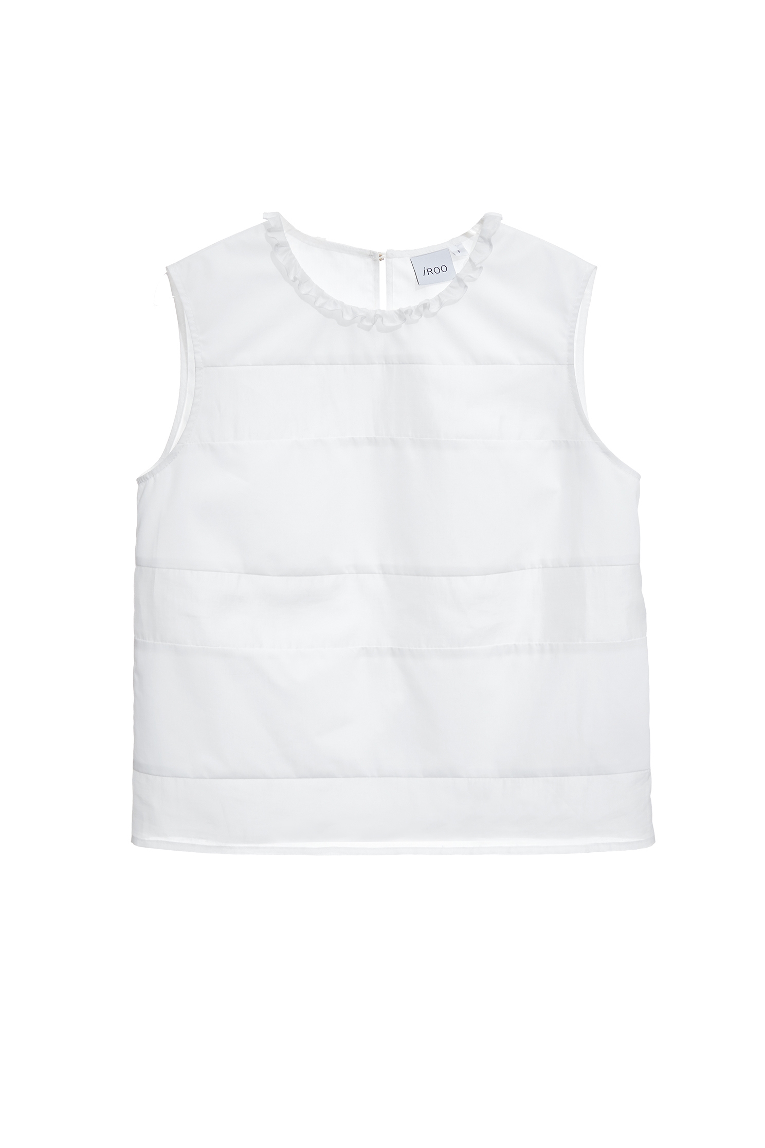 Patchwork Layered White VestPatchwork Layered White Vest,sleeveless tops,Tops,Season (SS) Look,White tops,sleeveless tops