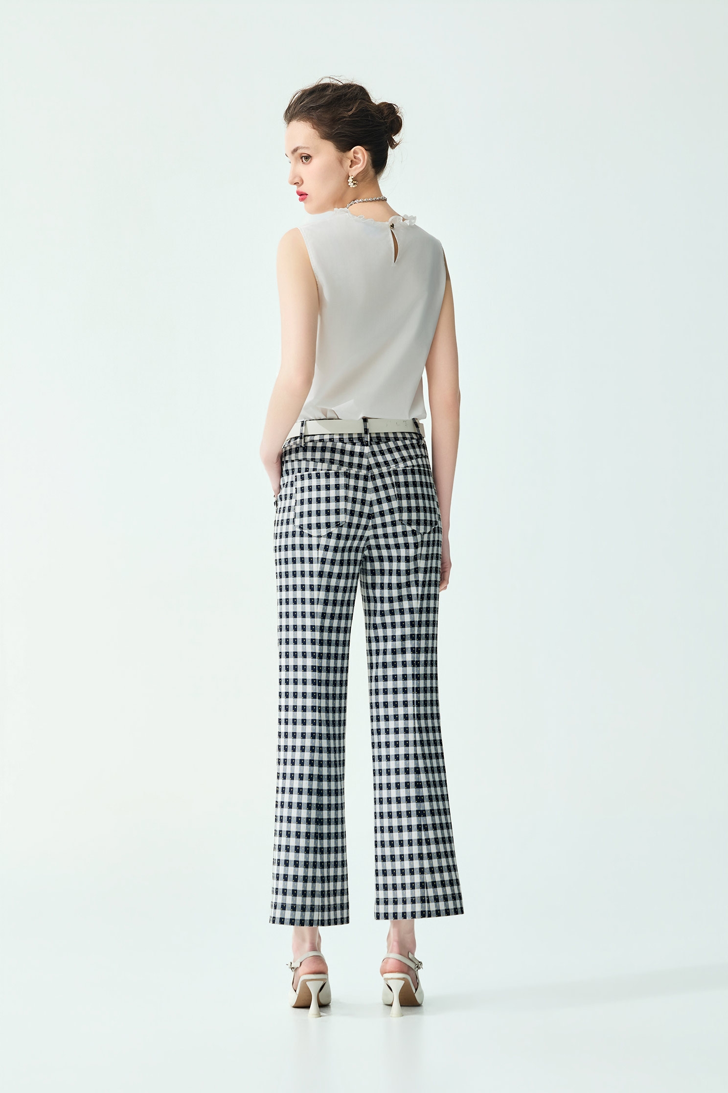 Patchwork Layered White VestPatchwork Layered White Vest,sleeveless tops,Tops,Season (SS) Look,White tops,sleeveless tops