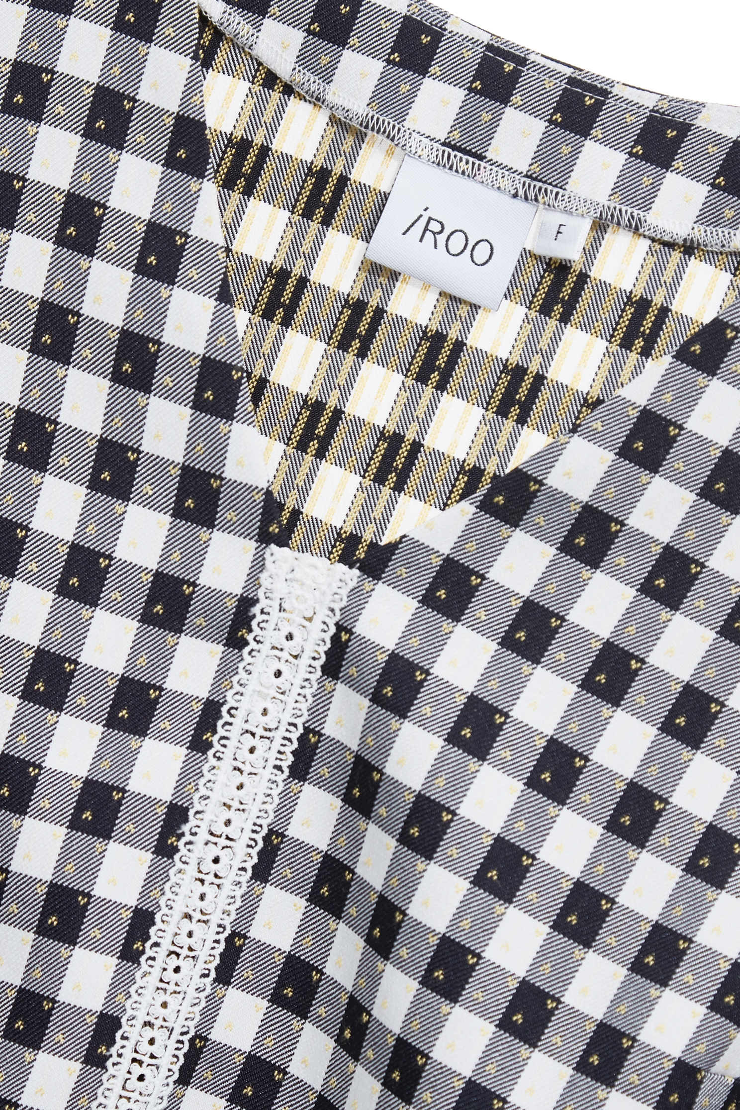 Pleated Ruffle Detail Checkered VestPleated Ruffle Detail Checkered Vest,sleeveless tops,Tops,Season (SS) Look,Plaid,sleeveless tops,Lace