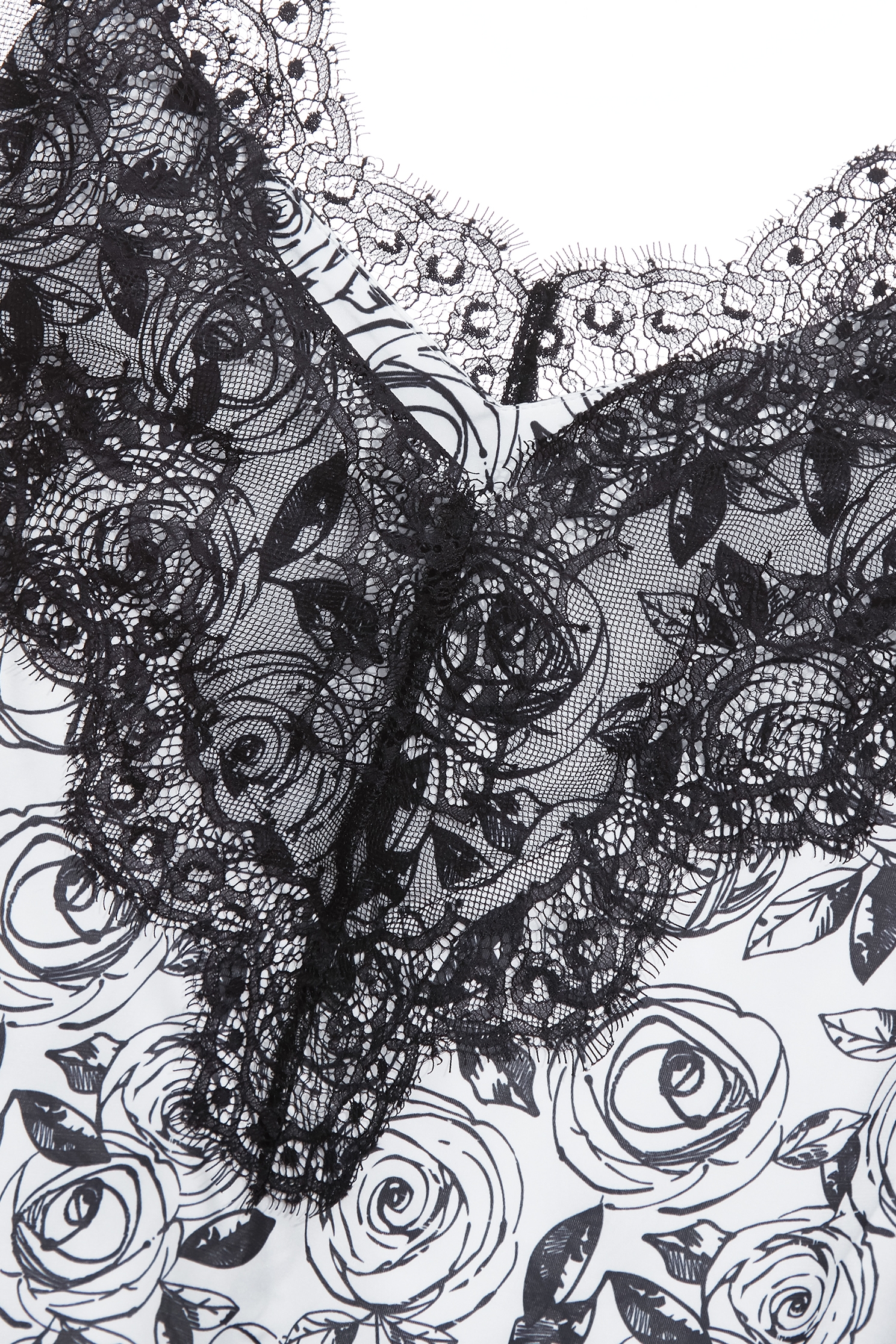 Rose Print Lace VestRose Print Lace Vest,sleeveless tops,Season (SS) Look,sleeveless tops,Lace
