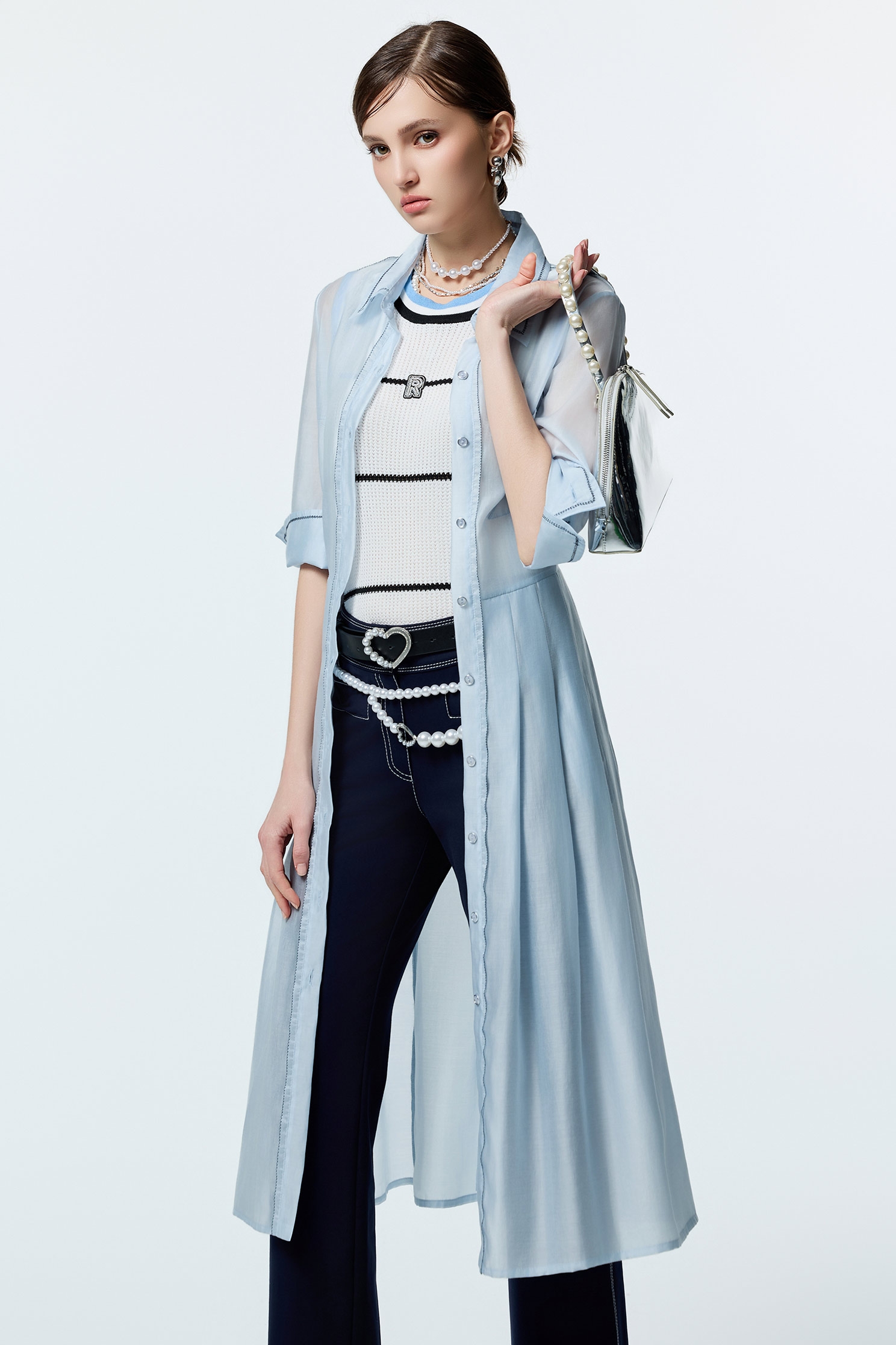 Contrast Stripe Round Neck Knit VestContrast Stripe Round Neck Knit Vest,sleeveless tops,Tops,sleeveless tops,Season (AW) Look,sleeveless tops,Knitted,Knitted tops