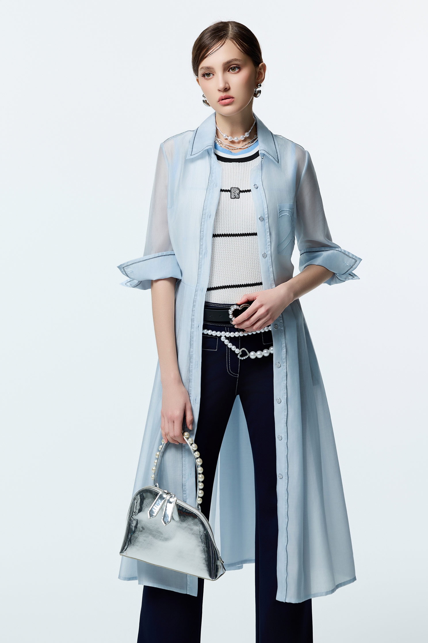 Contrast Stripe Round Neck Knit VestContrast Stripe Round Neck Knit Vest,sleeveless tops,Tops,sleeveless tops,Season (AW) Look,sleeveless tops,Knitted,Knitted tops