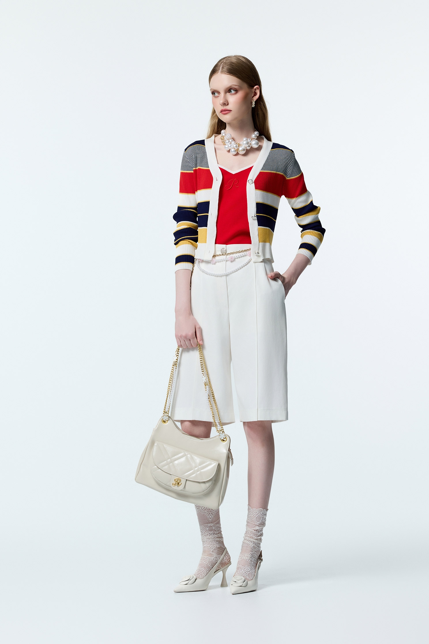 R Logo Red Knit Tank TopR Logo Red Knit Tank Top,sleeveless tops,Season (AW) Look,sleeveless tops,Knitted,Knitted tops