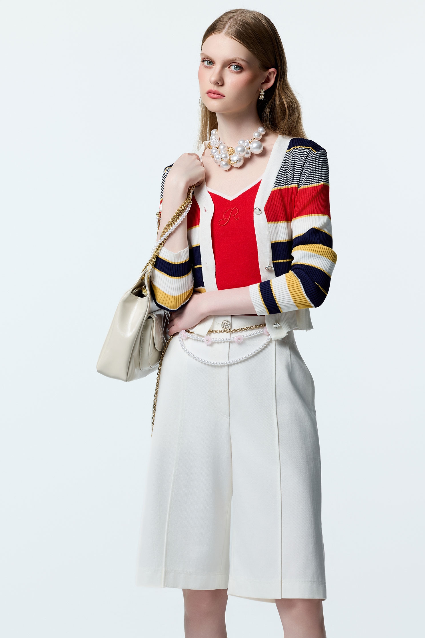 R Logo Red Knit Tank TopR Logo Red Knit Tank Top,sleeveless tops,Season (AW) Look,sleeveless tops,Knitted,Knitted tops