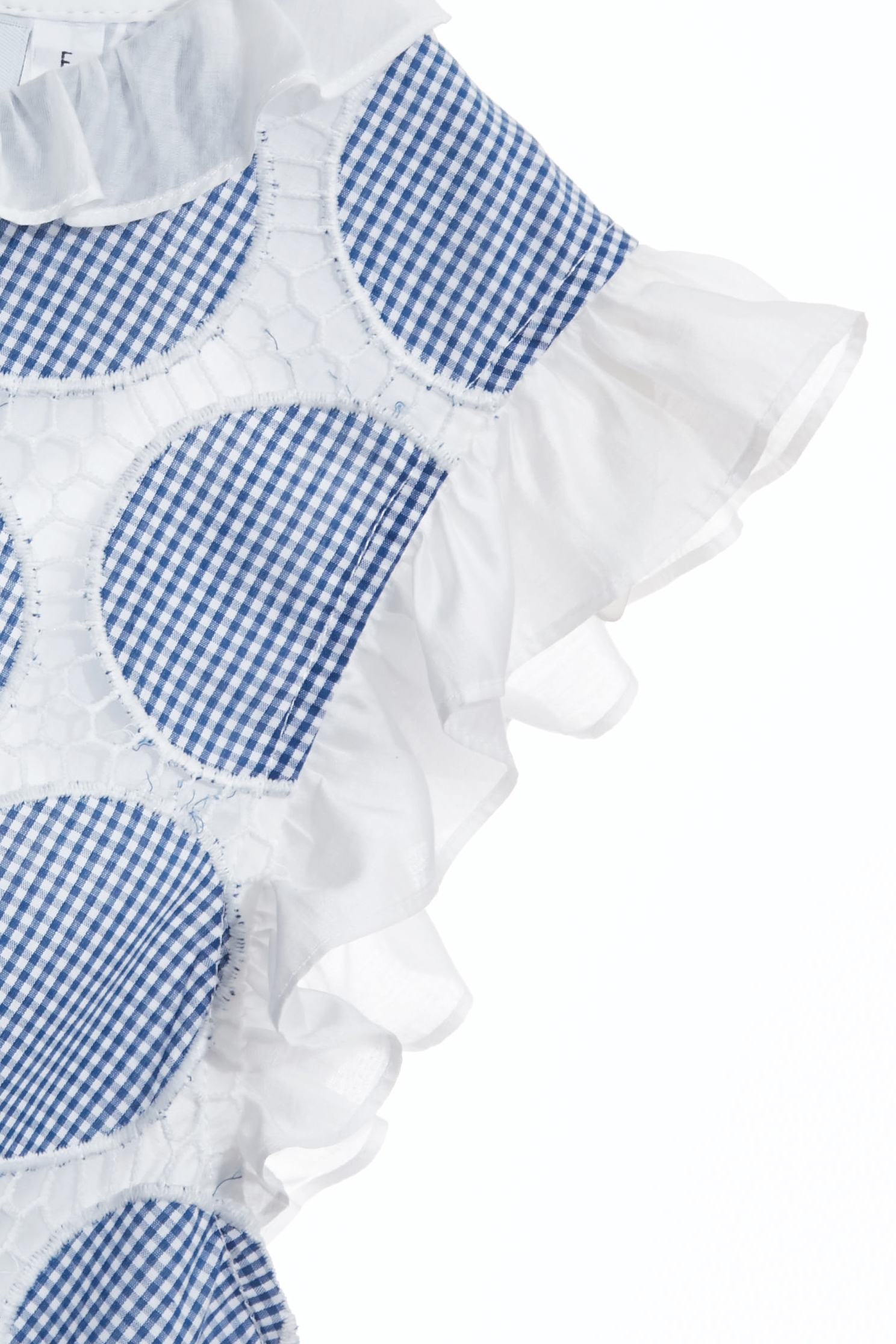 Polka Dot Embroidery Ruffle Trim VestPolka Dot Embroidery Ruffle Trim Vest,sleeveless tops,Office Looks,Tops,Embroidered,Plaid,dotcollection,sleeveless tops,pearl,Season (AW) Look,Valentine,Embroidered tops,sleeveless tops,Lace,upperclass