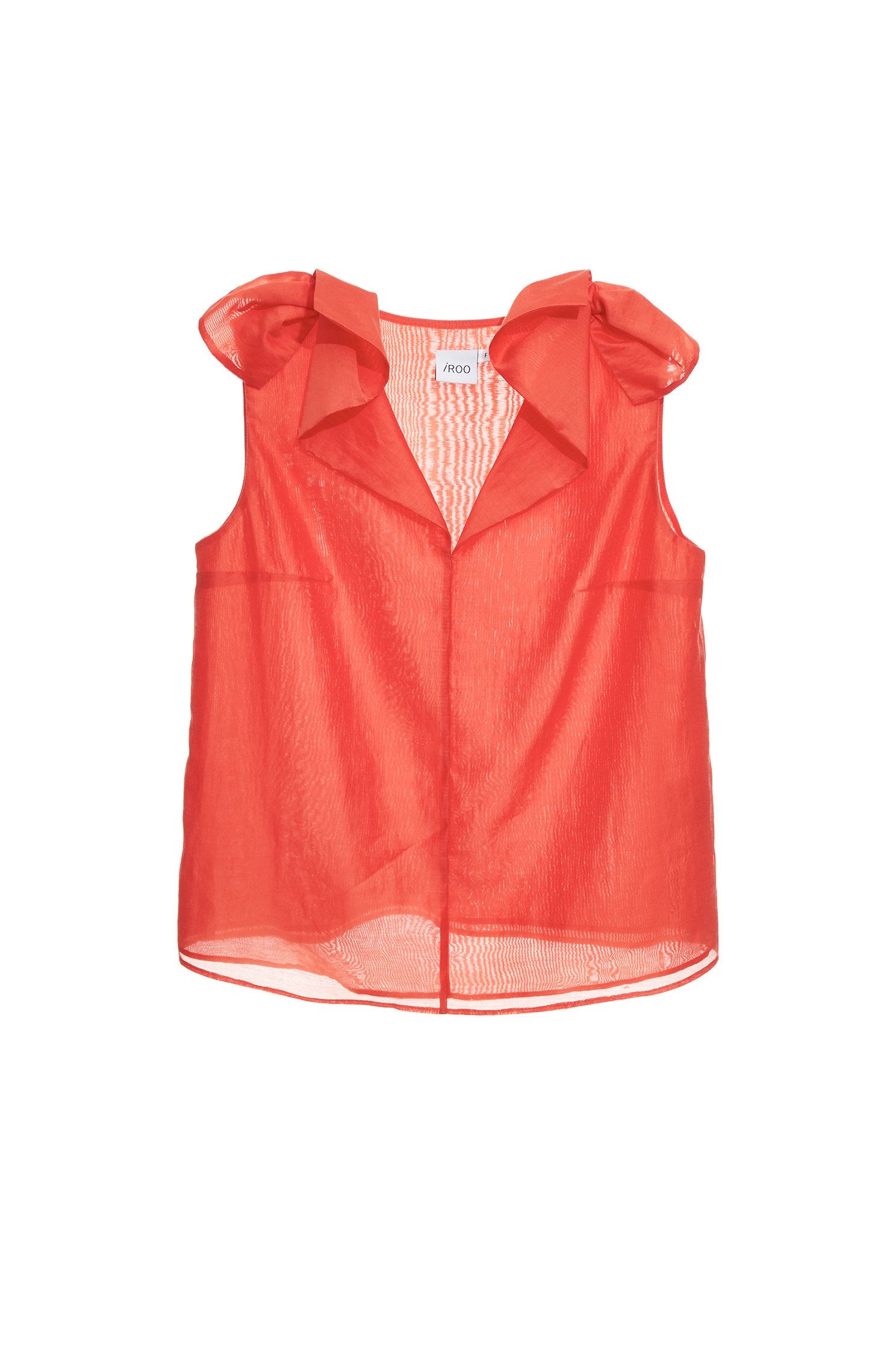 Bow Detail V-neck Vest,sleeveless tops,Tops,Season (SS) Look,sleeveless tops