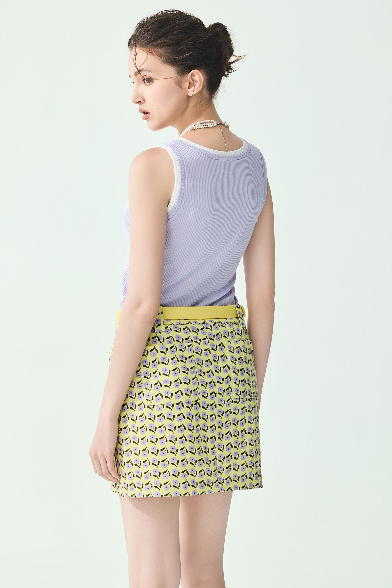 Buckle Detail Purple Tank TopBuckle Detail Purple Tank Top,sleeveless tops,Season (SS) Look,sleeveless tops